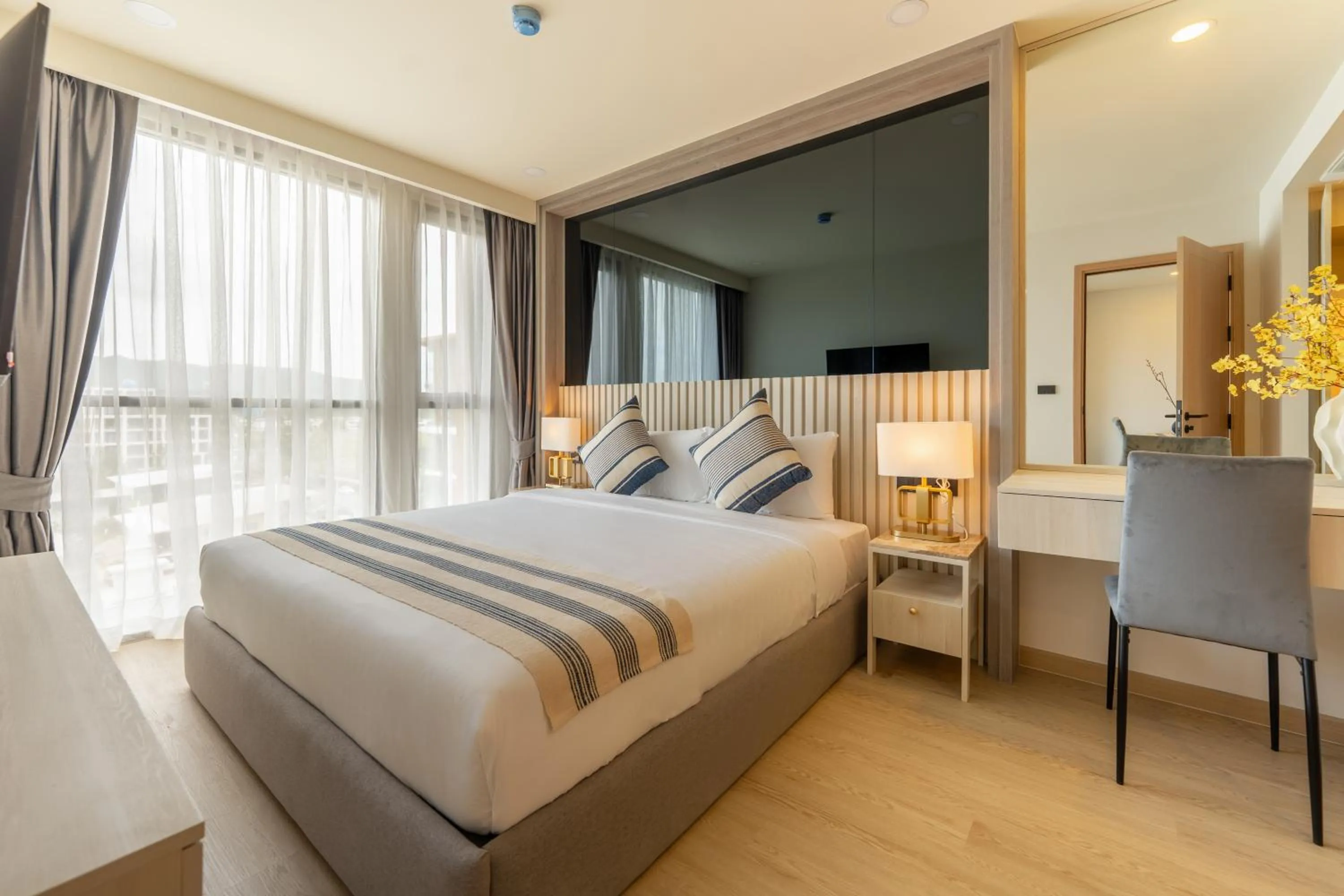 Bed in The Ozone Residences Bangtao