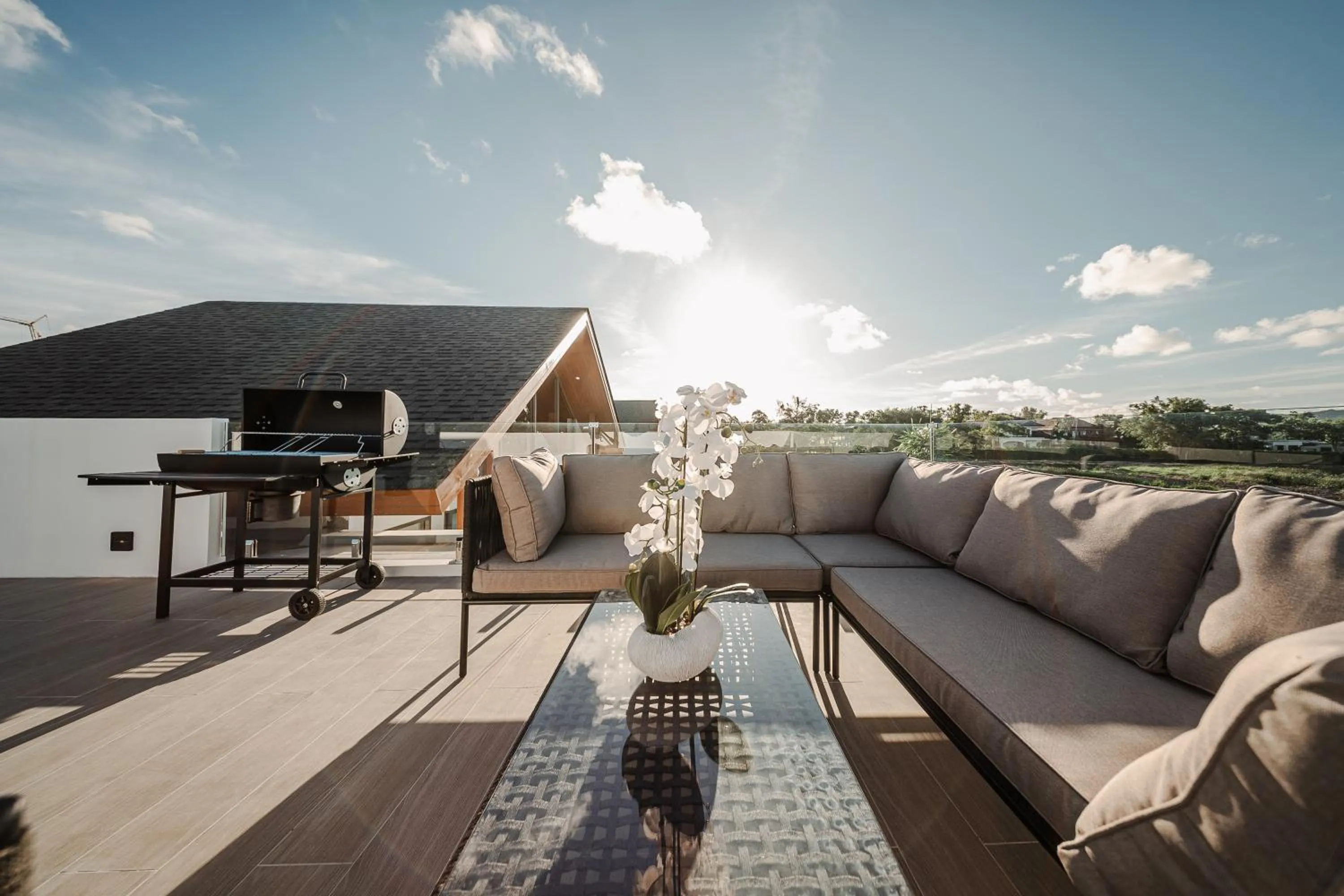 Patio in The Ozone Residences Bangtao