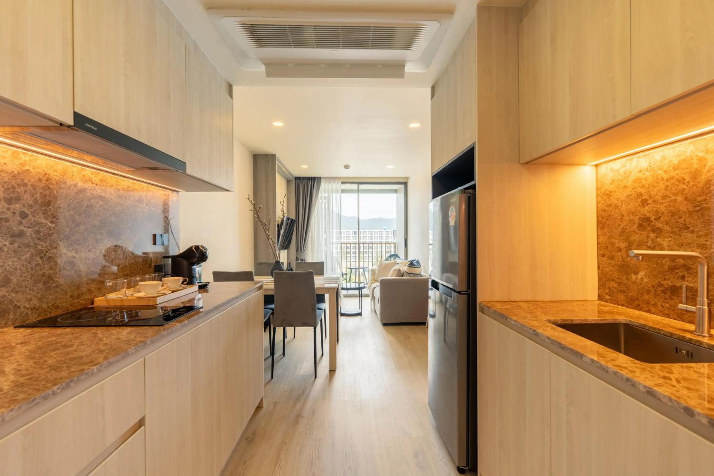 Living room in The Ozone Residences Bangtao