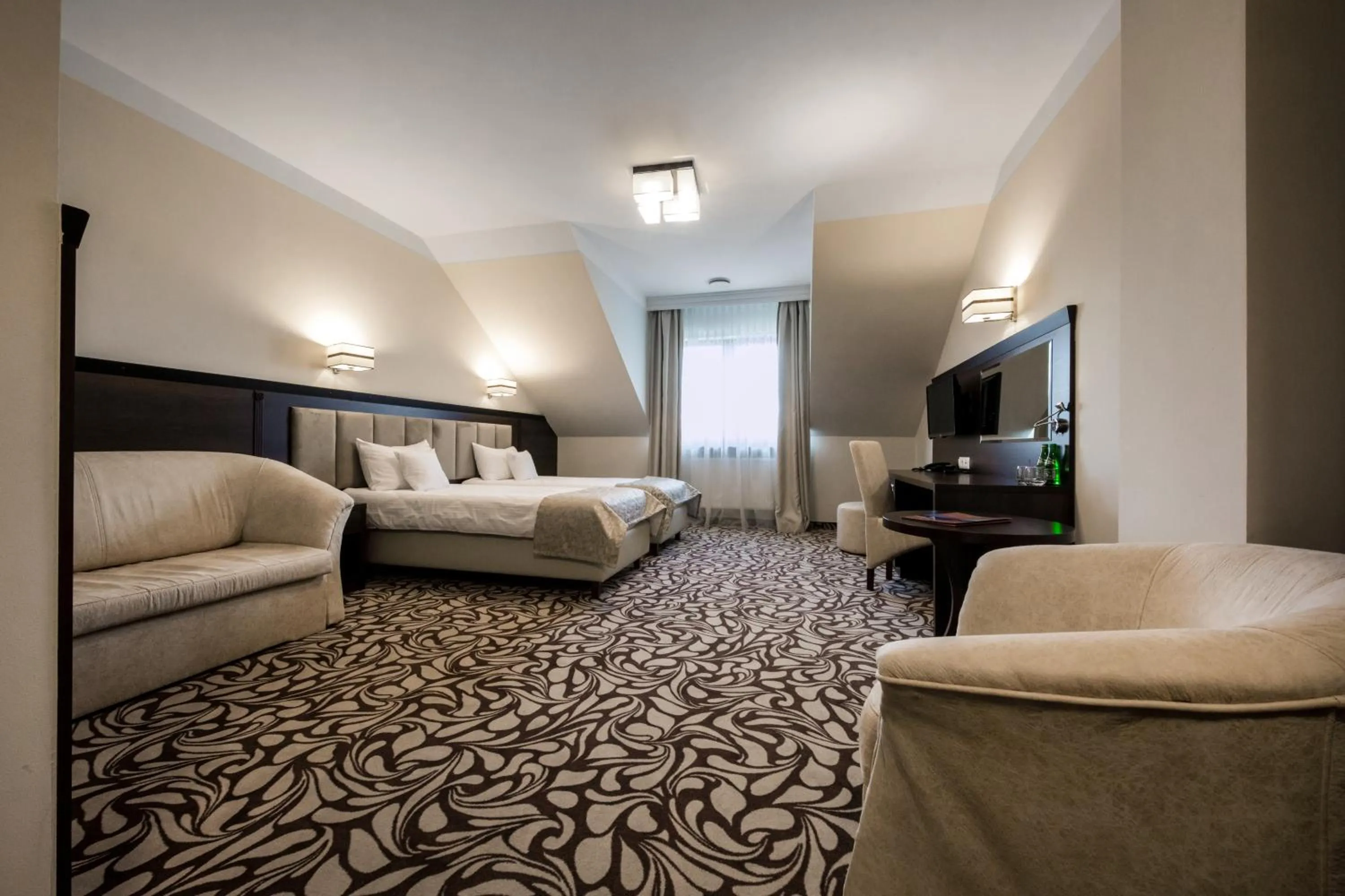 Bed in Pałac w Konarach Resort SPA & Conference