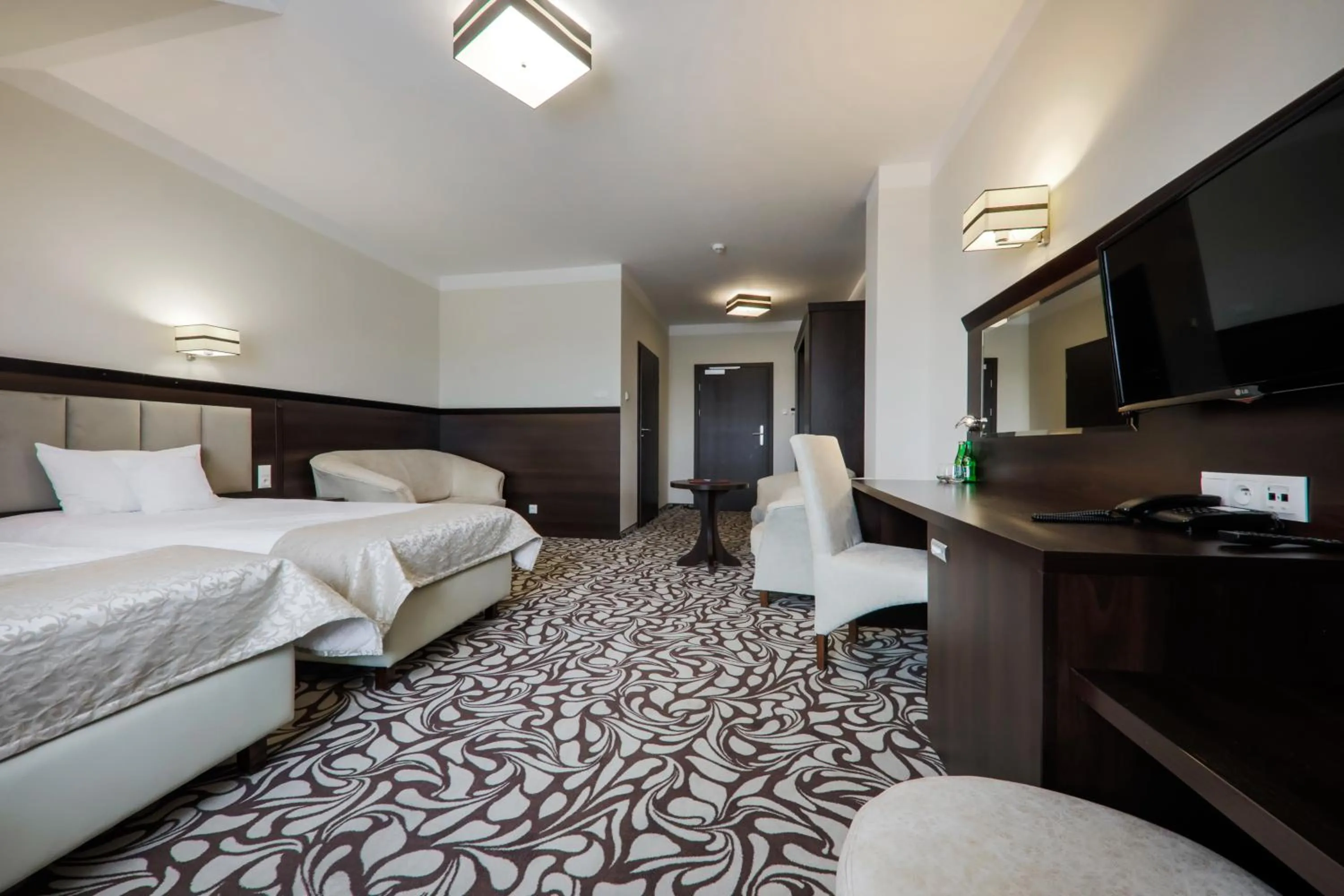 Bed in Pałac w Konarach Resort SPA & Conference