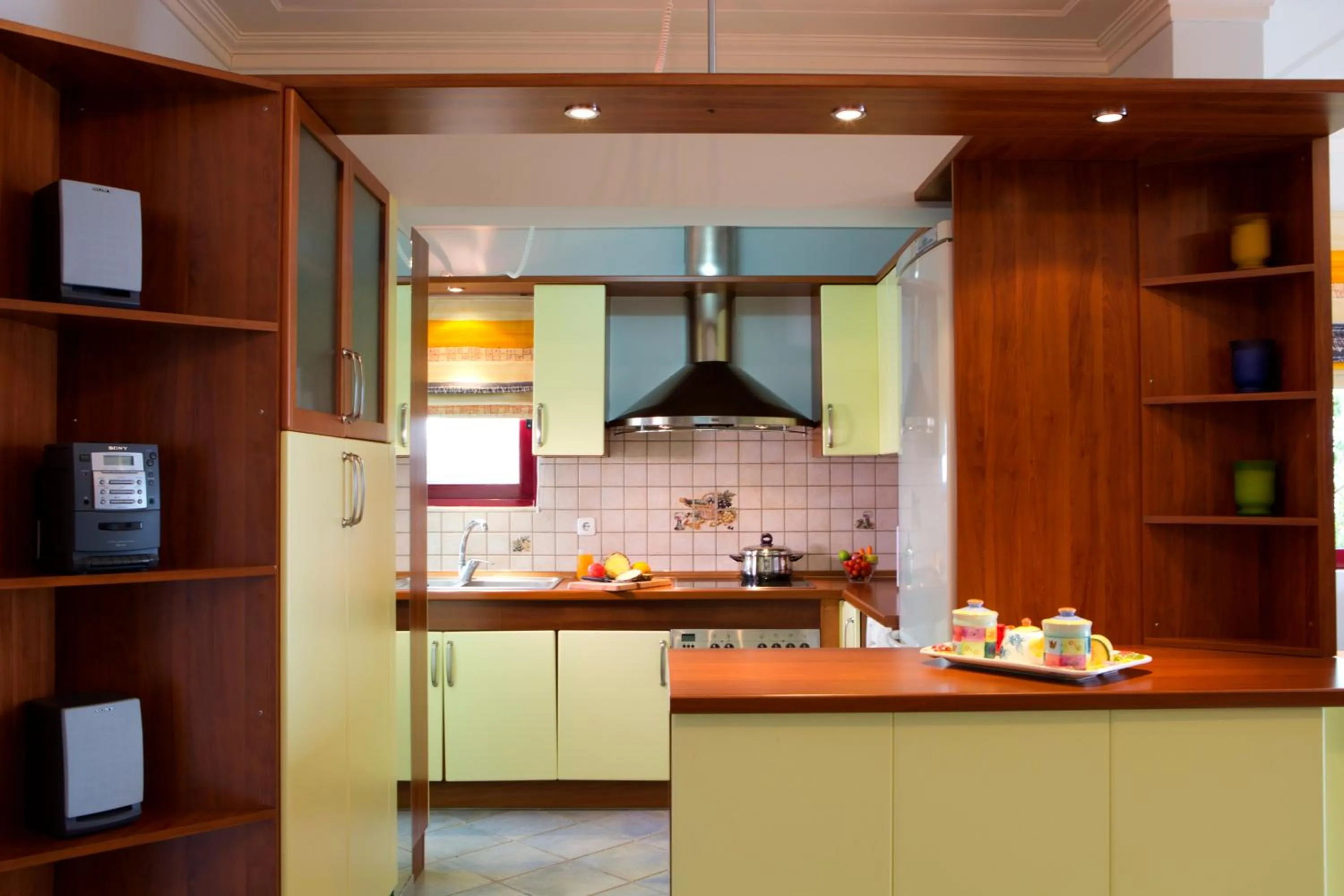 Library in Exanthia Villas