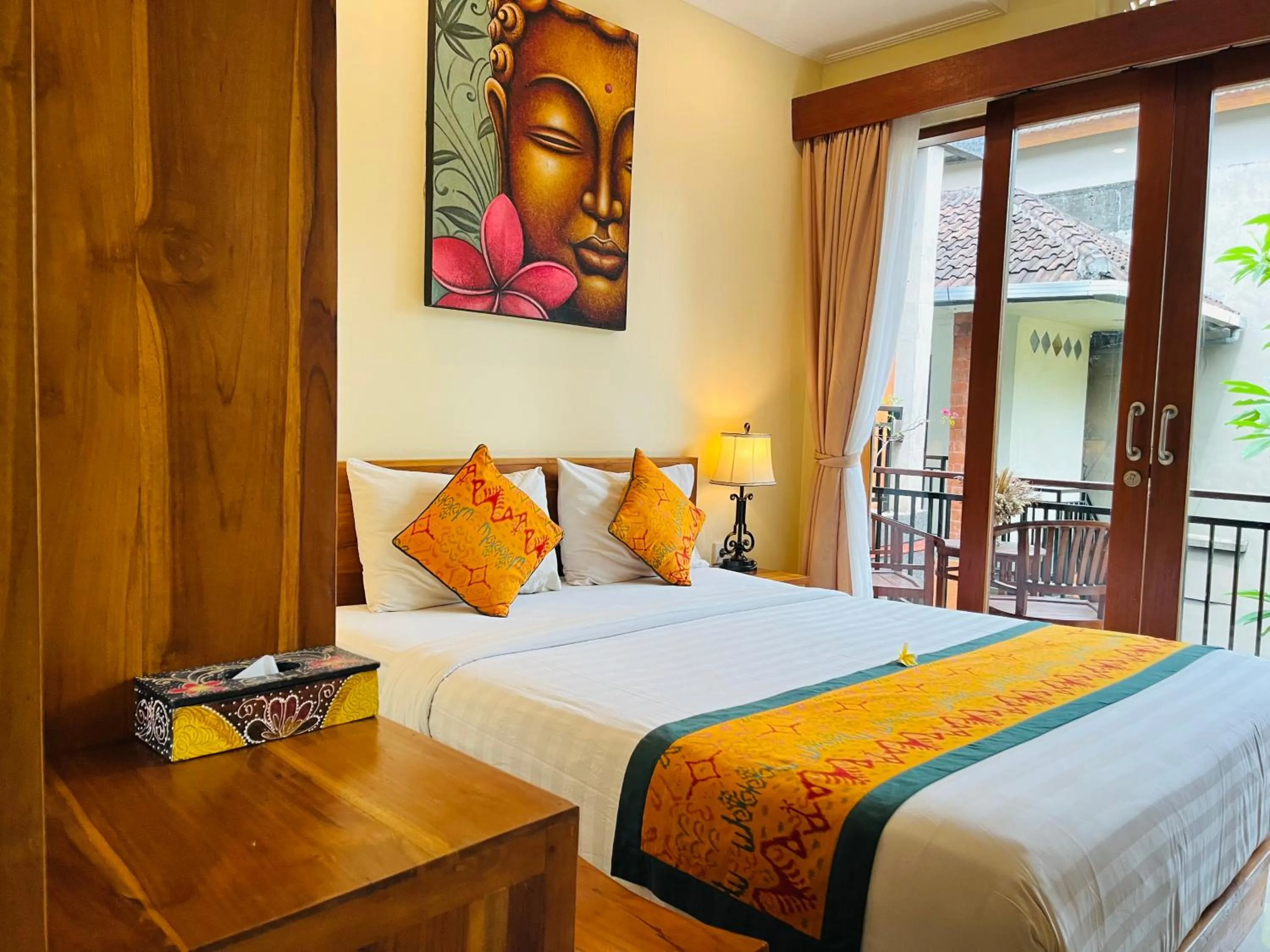 Bed in Tebesaya Homestay Ubud