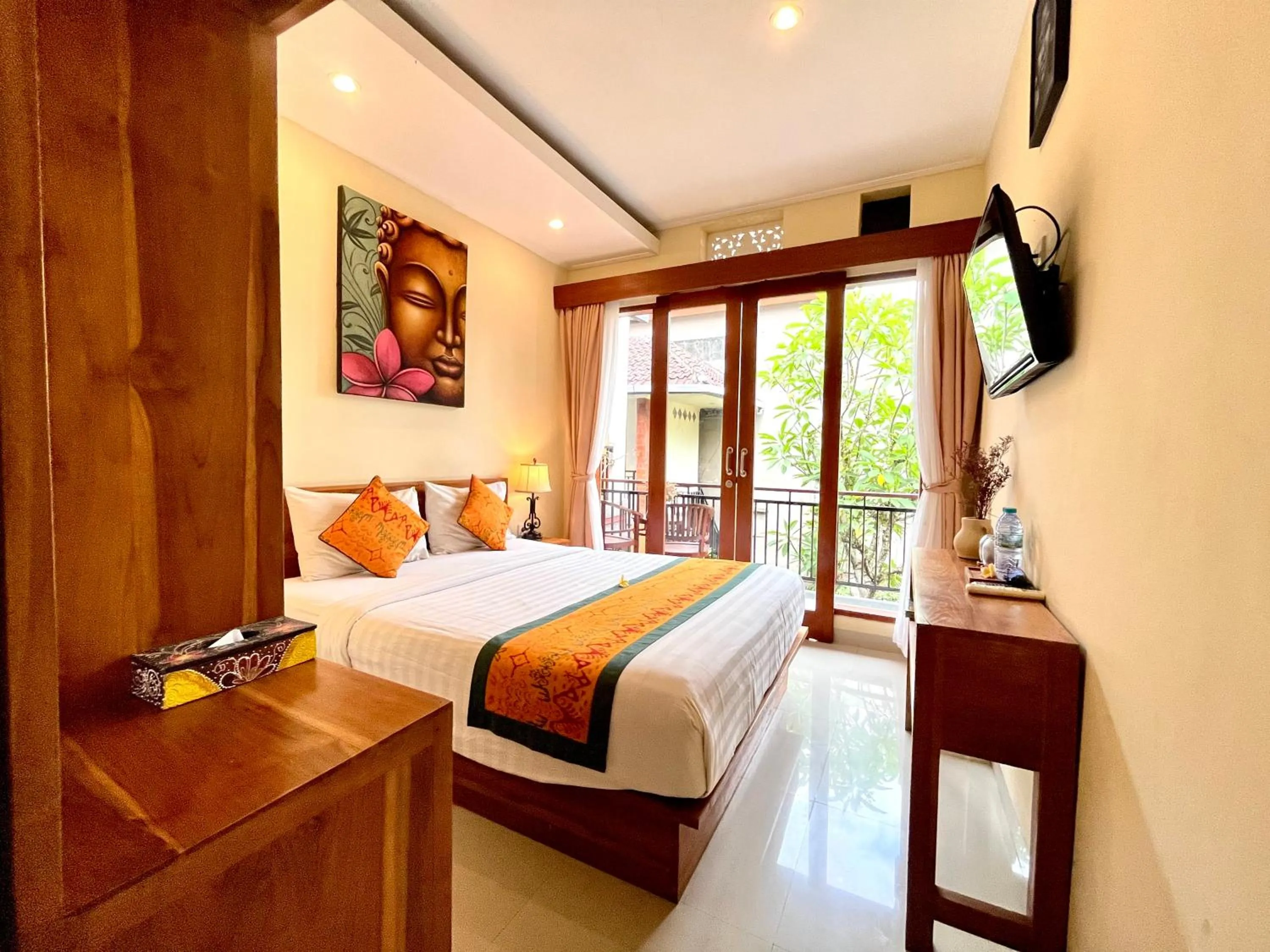 Bed in Tebesaya Homestay Ubud