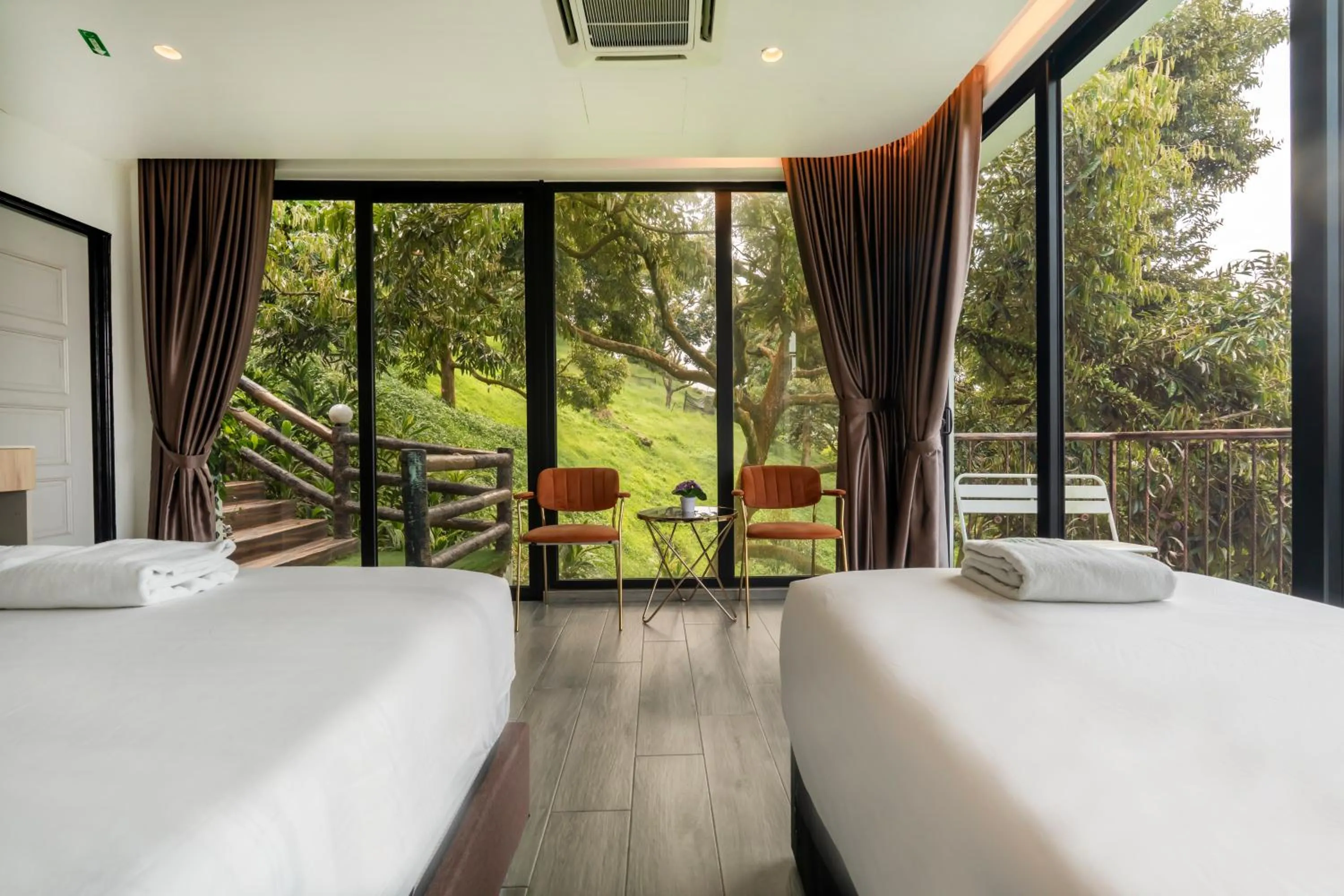 View (from property/room), Bed in Bilut Hills Eco Resort