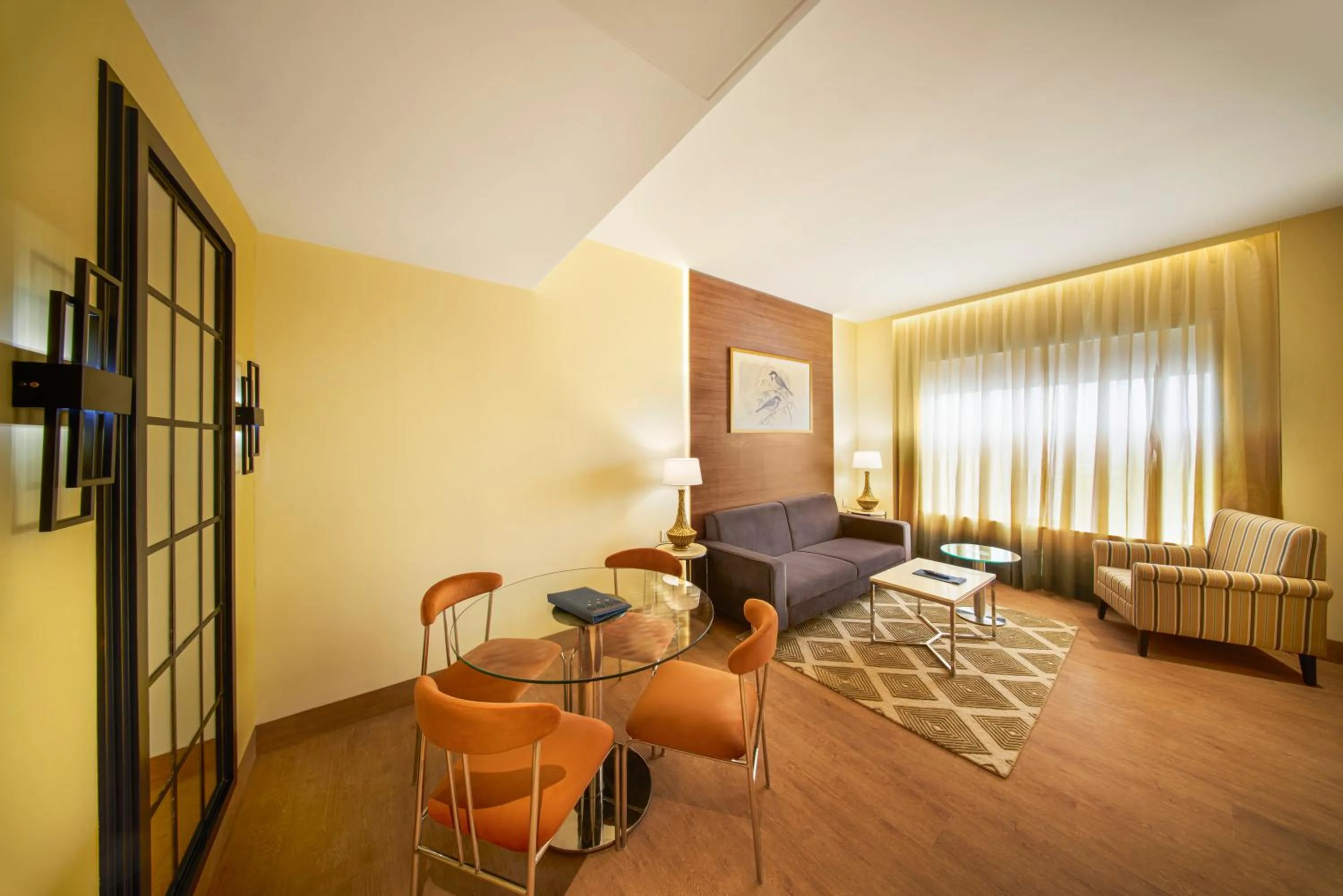 Seating area in Sarovar Portico Sriperumbudur