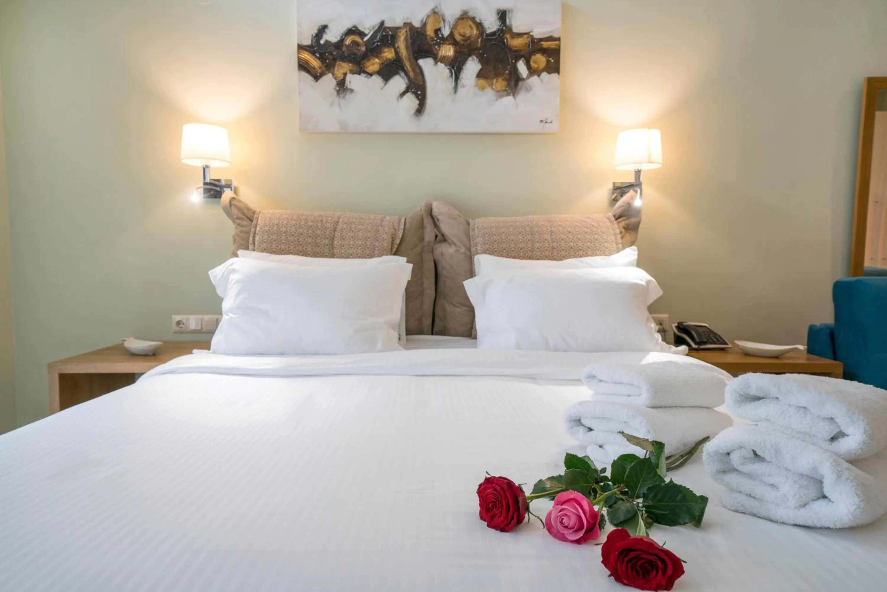 Bed in Edem Luxury Apartments