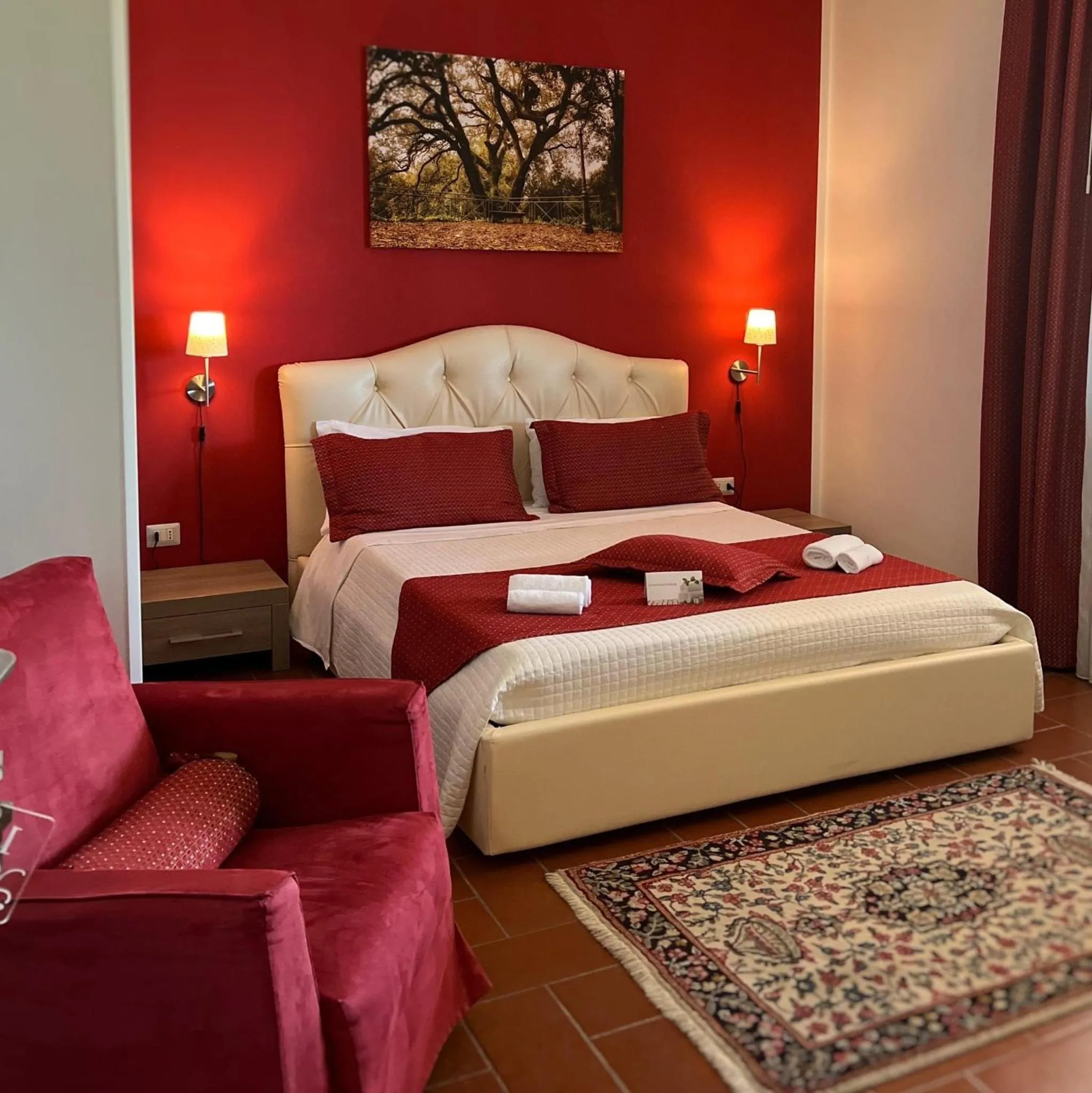 Bed in Villa Zufrò