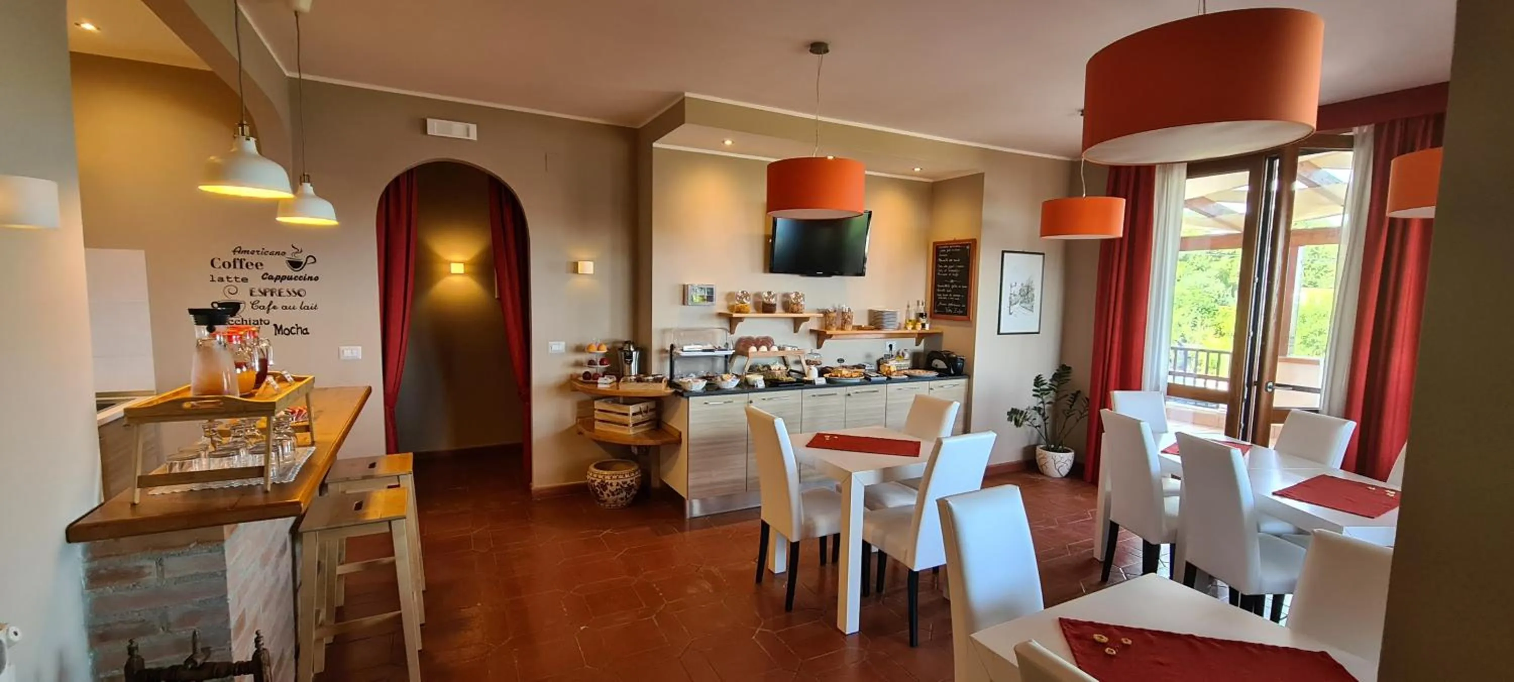 Dining area in Villa Zufrò