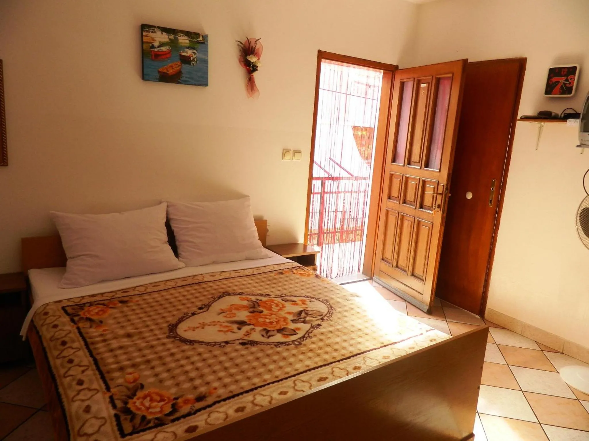 Bed in Apartment Jakoubek