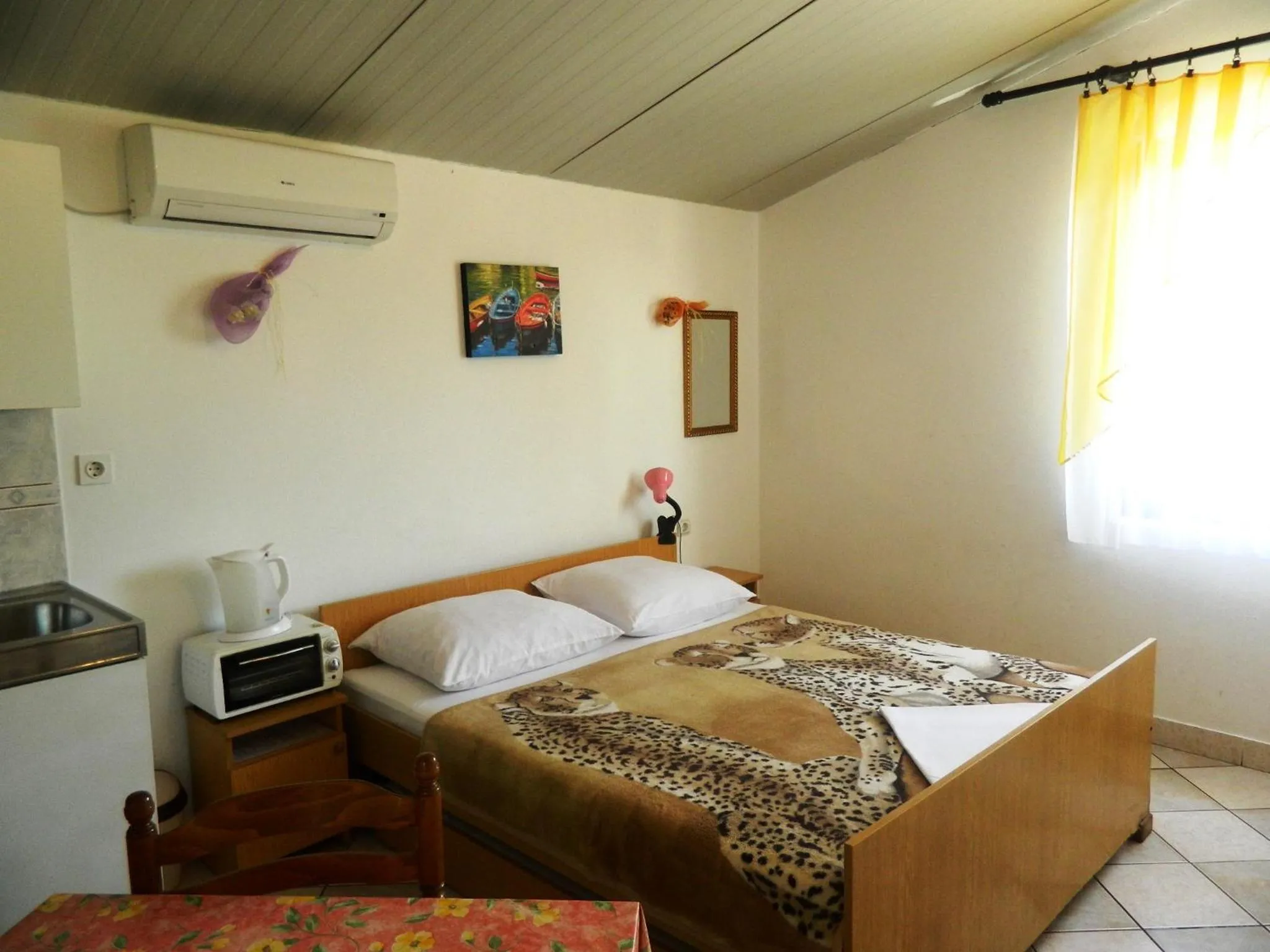 Bed in Apartment Jakoubek