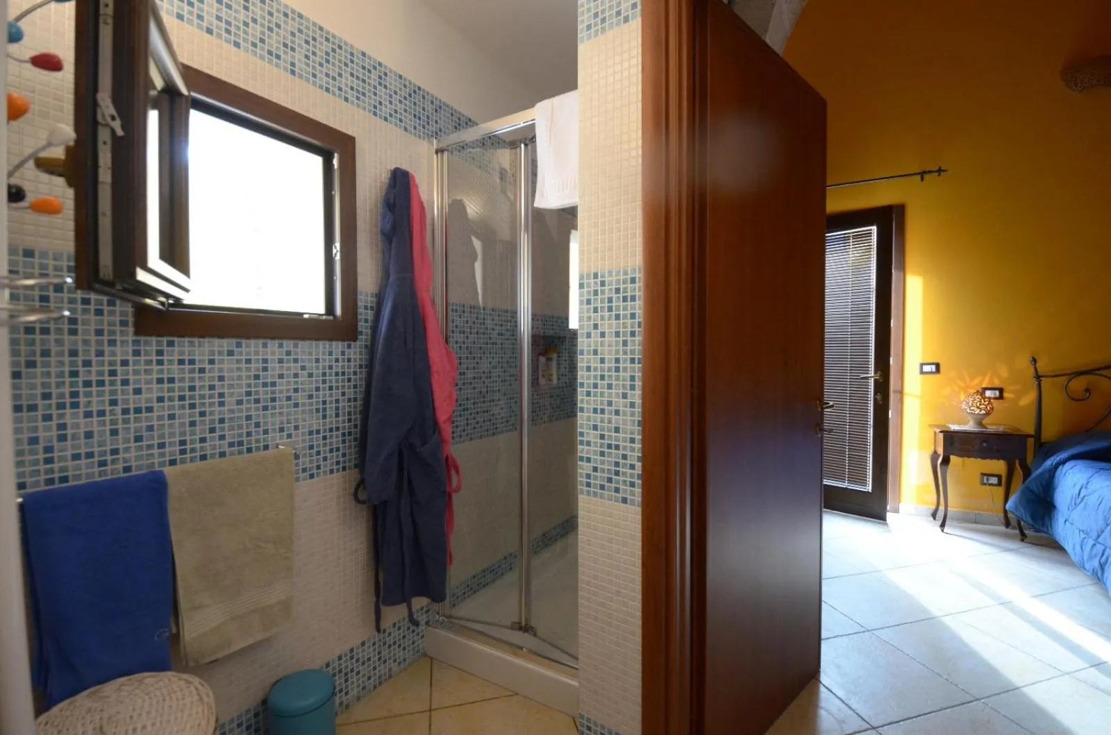 Bathroom, Bed in B&B Corte Dei Figuli