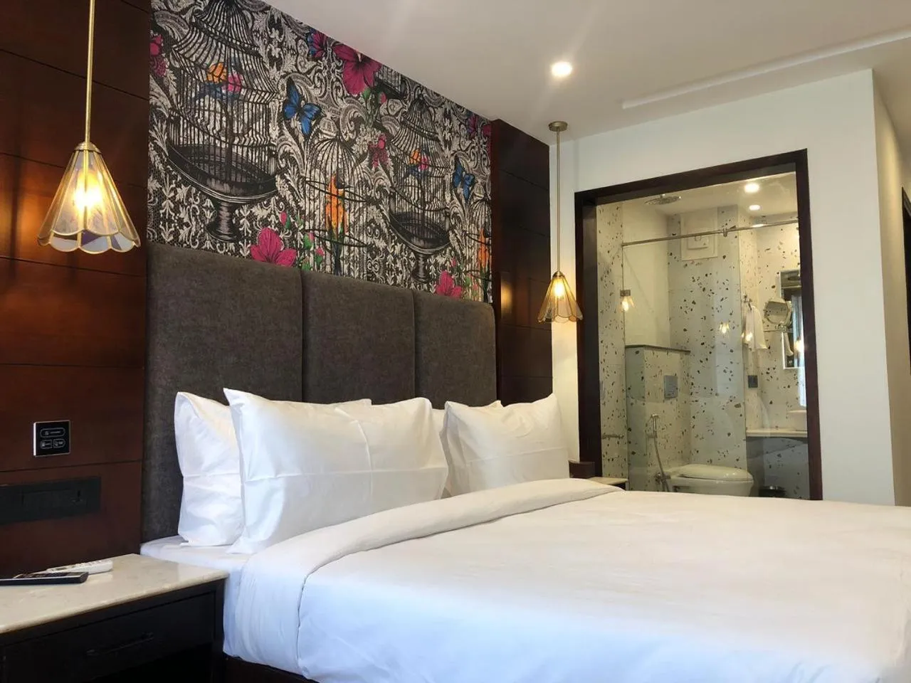 Shower, Bed in Romeo Lane, Mussoorie by Alivaa