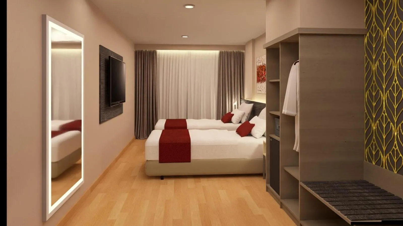 Bed in Ramada Suites by Wyndham Asuncion Aeropuerto
