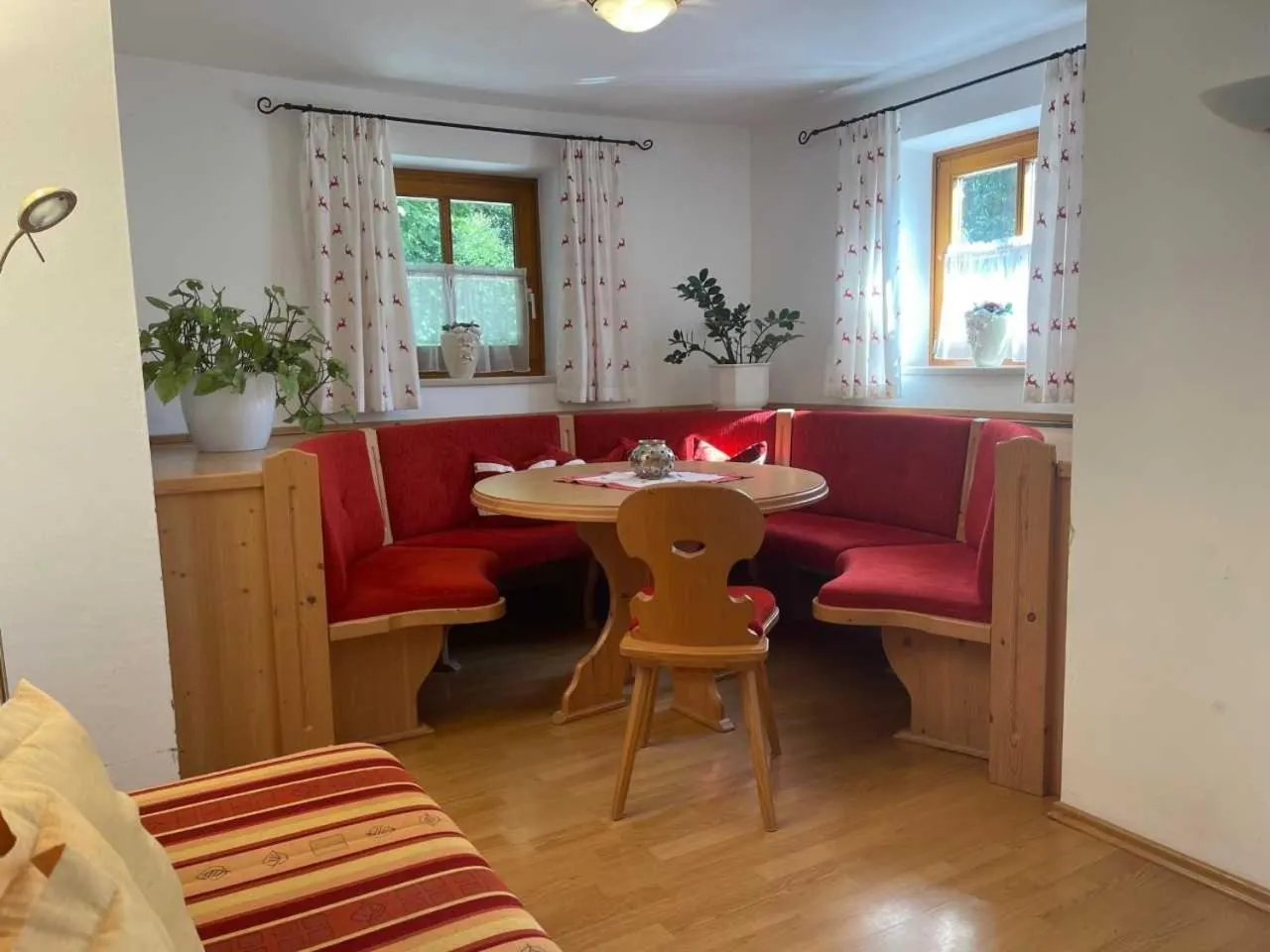 Seating area in Chalet Zauberflöte