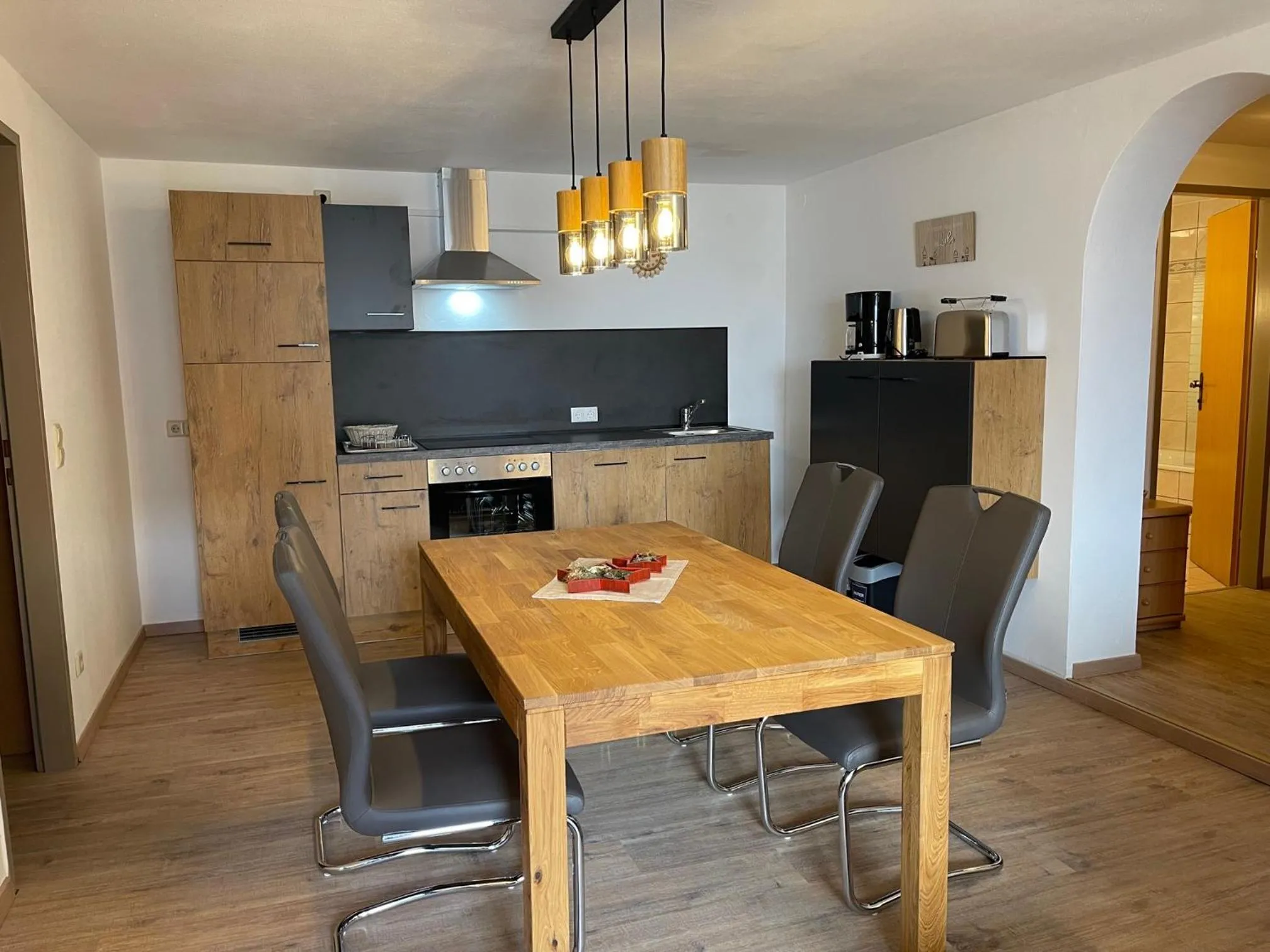 Kitchen or kitchenette in Chalet Zauberflöte