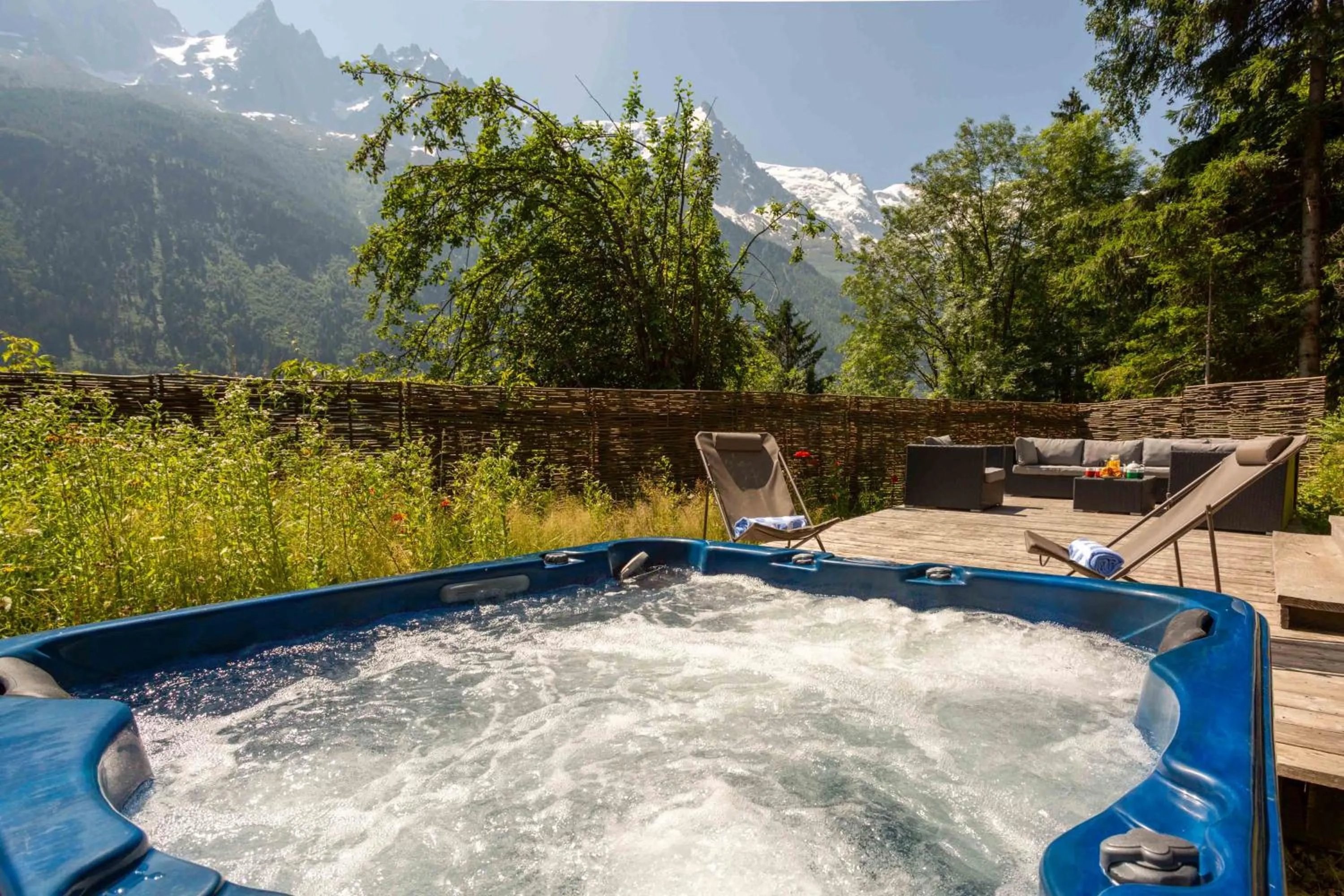 Hot Tub in Chalet La Source - Chamonix All Year