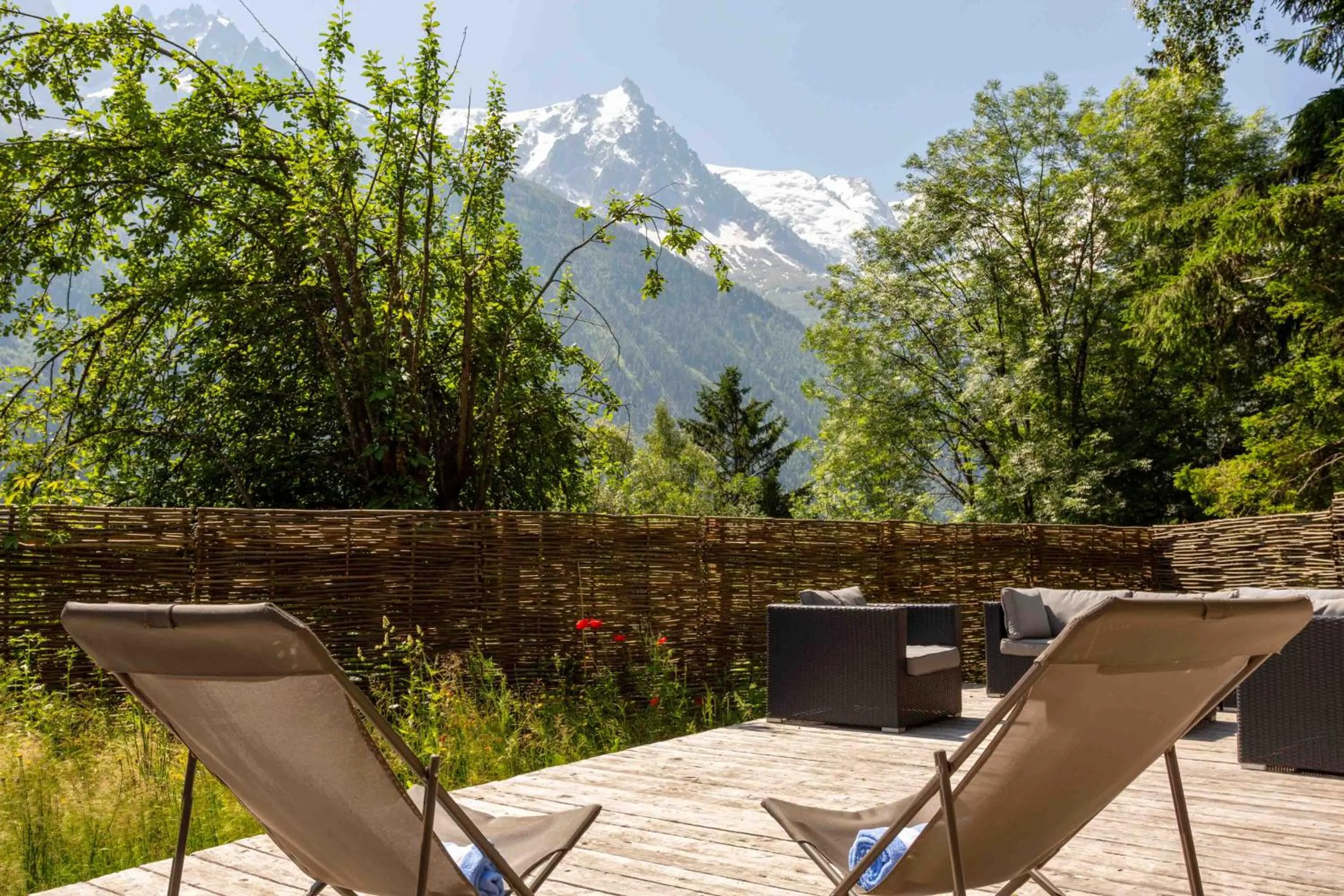 Balcony/Terrace in Chalet La Source - Chamonix All Year