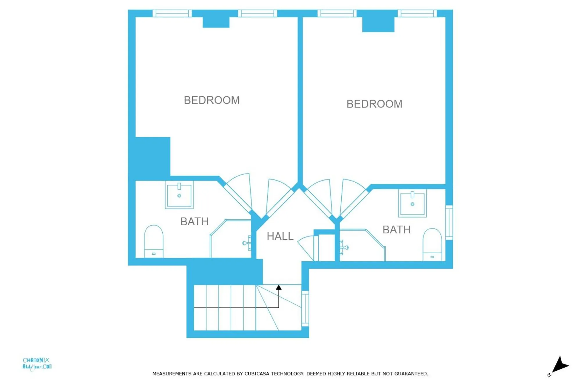 Floor plan in Chalet La Source - Chamonix All Year