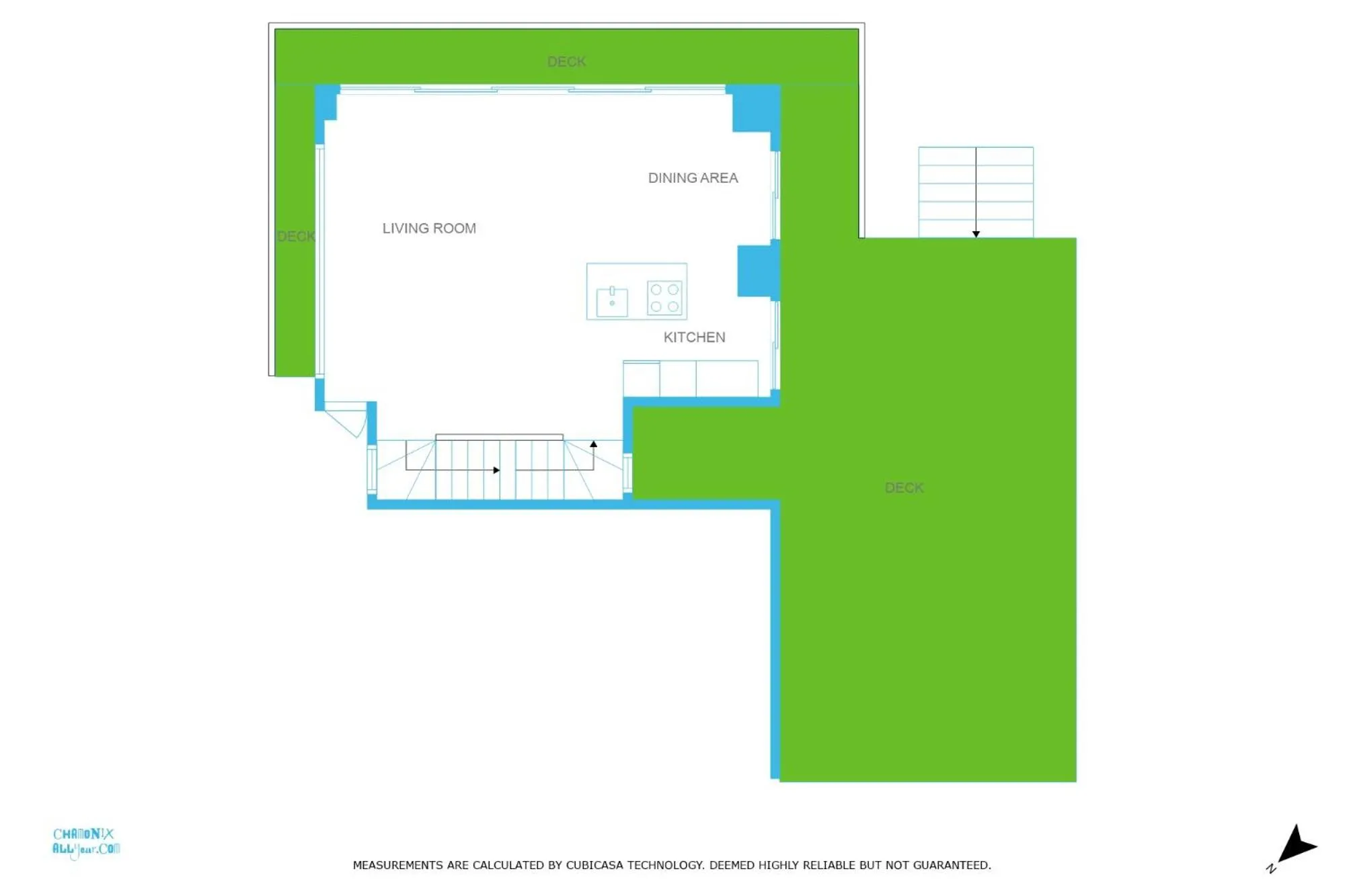 Floor plan in Chalet La Source - Chamonix All Year