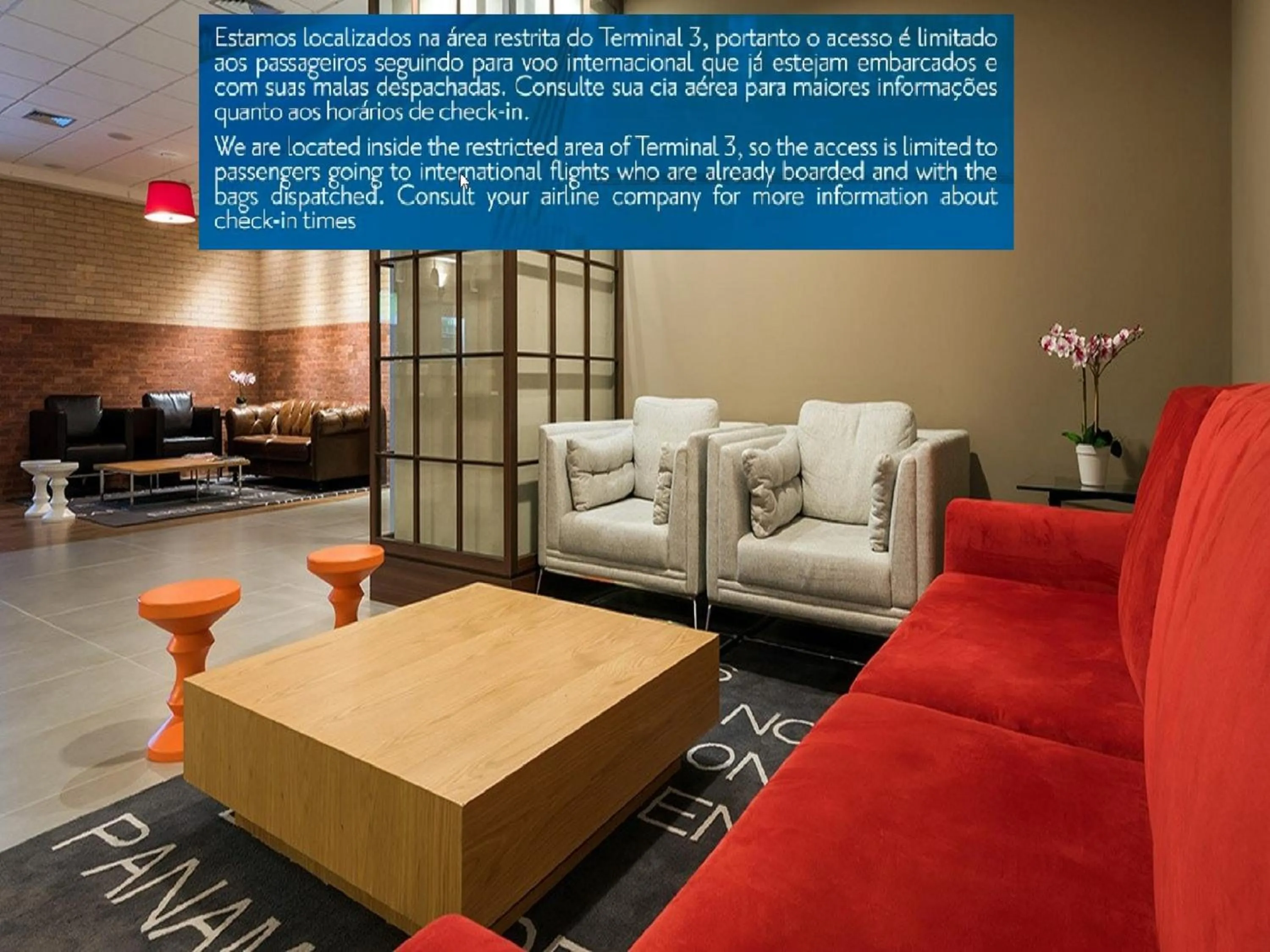 Lounge or bar in TRYP BY WYNDHAM São Paulo Airport - Hotel de Transito Terminal 3 -Lado Ar - Área restrita á passageiros já embarcados - Piso 1