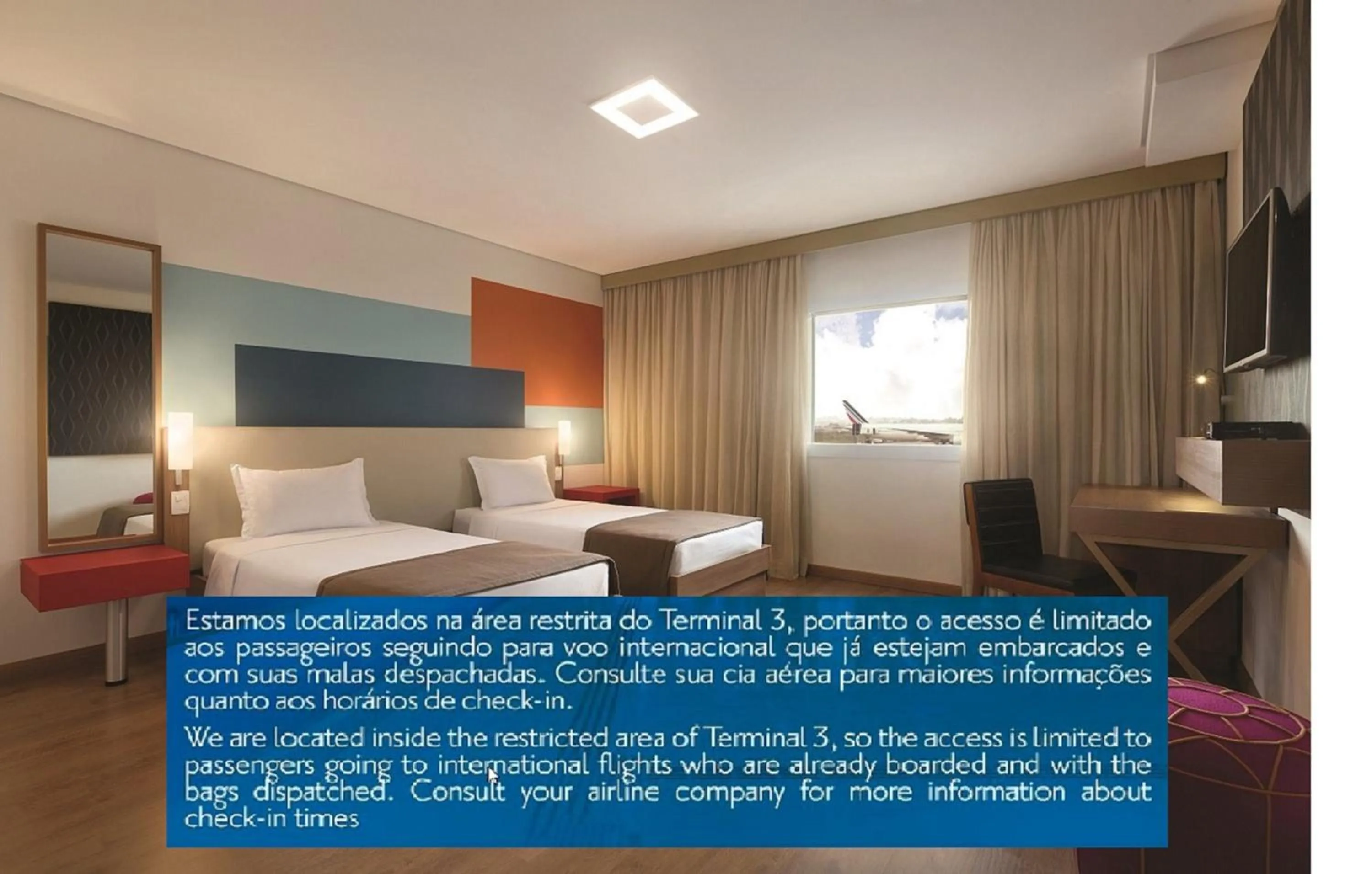 Bed in TRYP BY WYNDHAM São Paulo Airport - Hotel de Transito Terminal 3 -Lado Ar - Área restrita á passageiros já embarcados - Piso 1