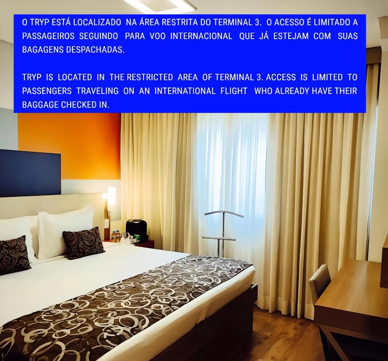 Bed in TRYP BY WYNDHAM São Paulo Airport - Hotel de Transito Terminal 3 -Lado Ar - Área restrita á passageiros já embarcados - Piso 1