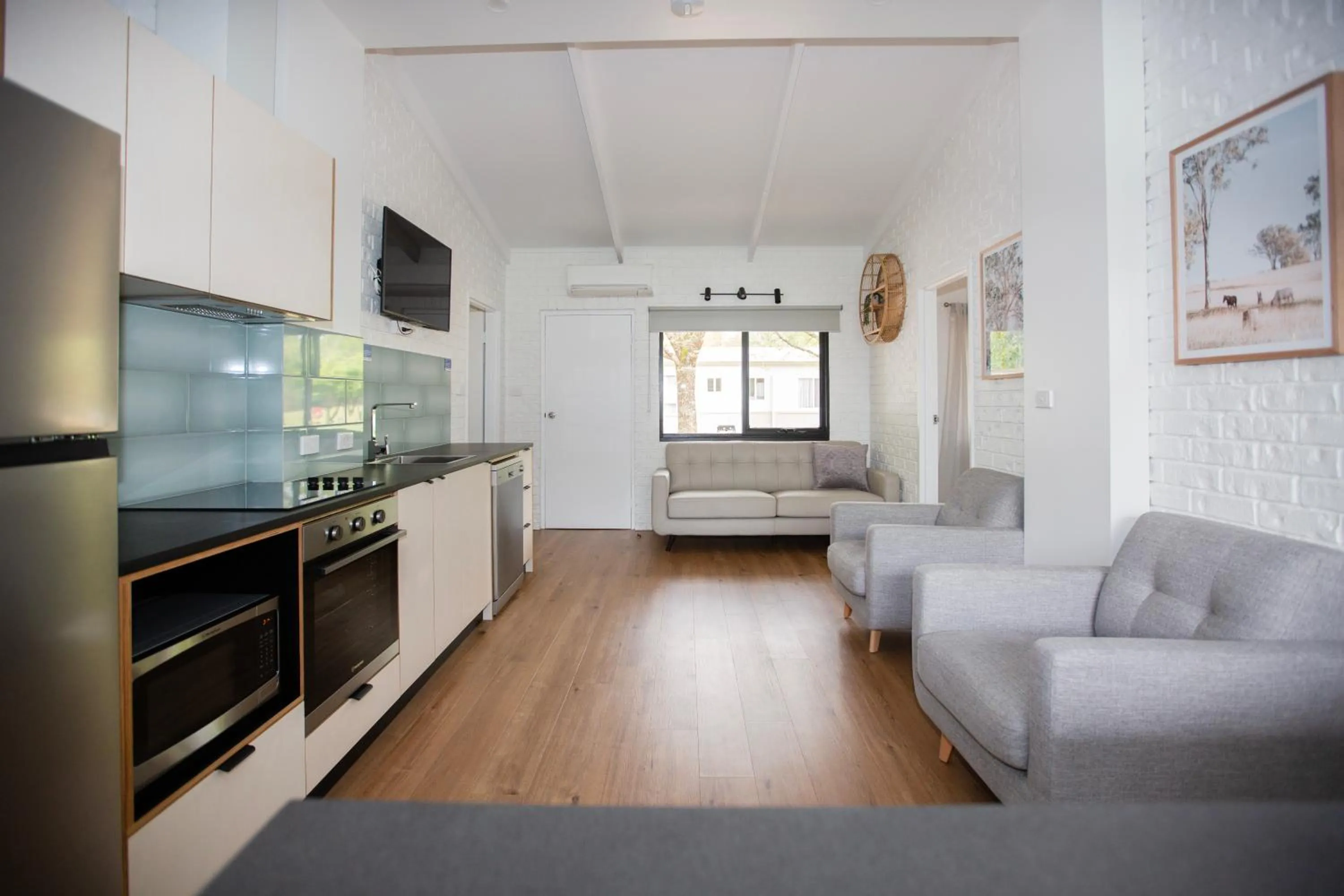 Kitchen or kitchenette in Bright Porepunkah Holiday Park