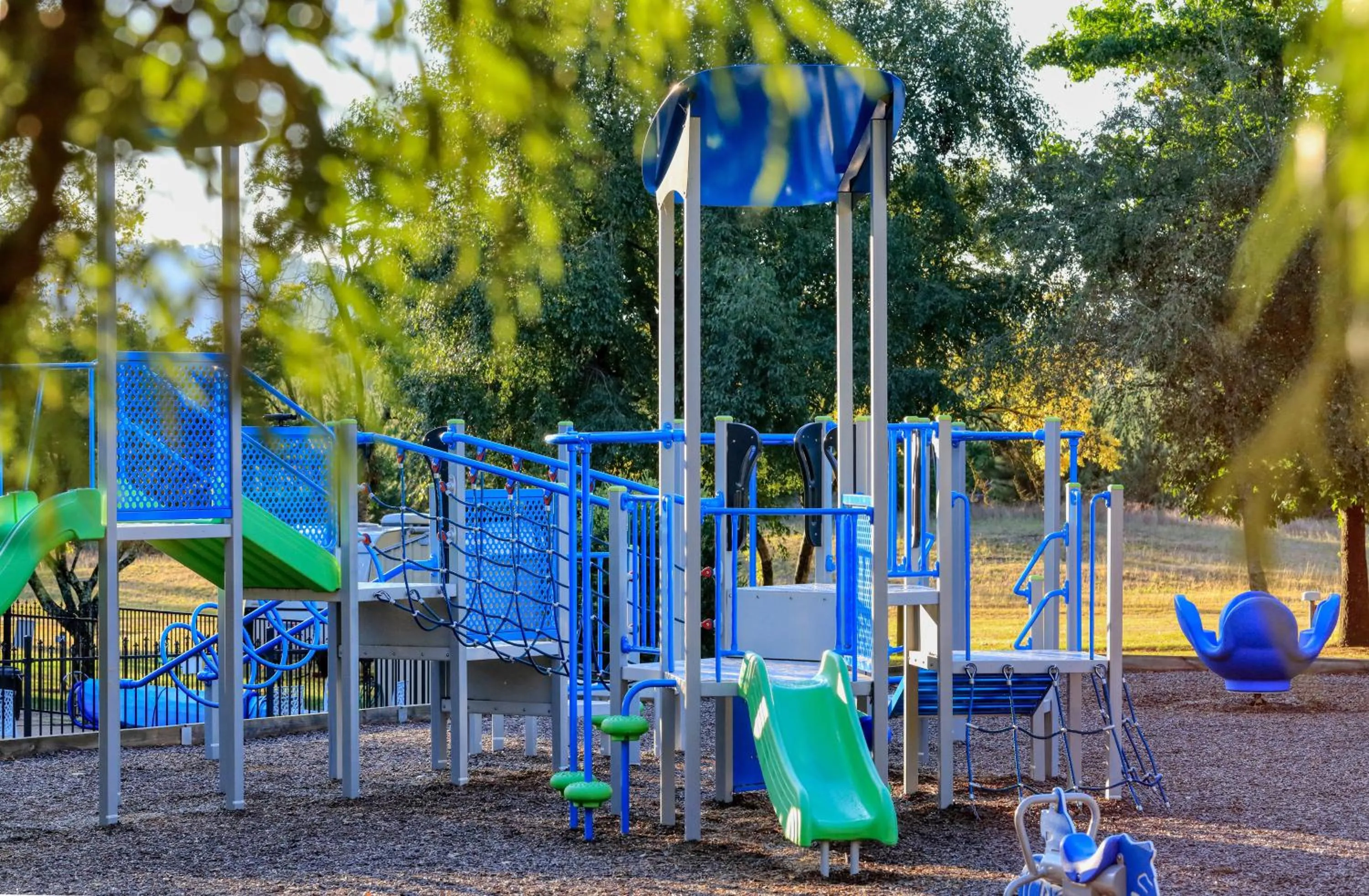 Children play ground in Bright Porepunkah Holiday Park