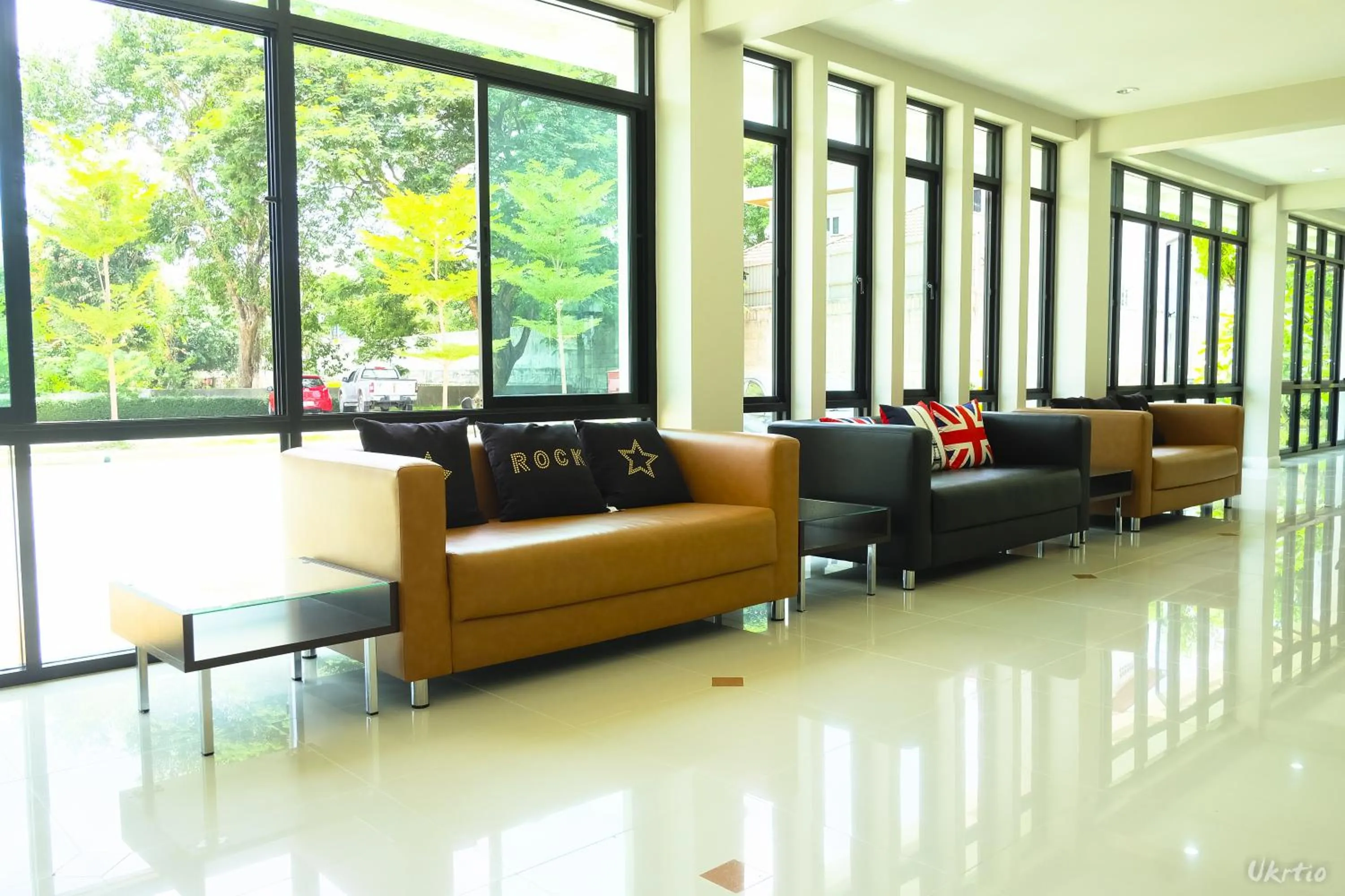 Seating area in The Room Mahidol Chiangmai