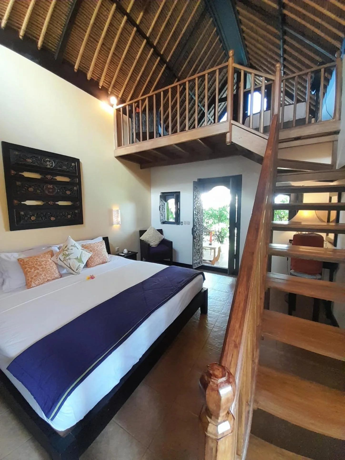 Bedroom, Bed in Life in Amed Beach Hotel