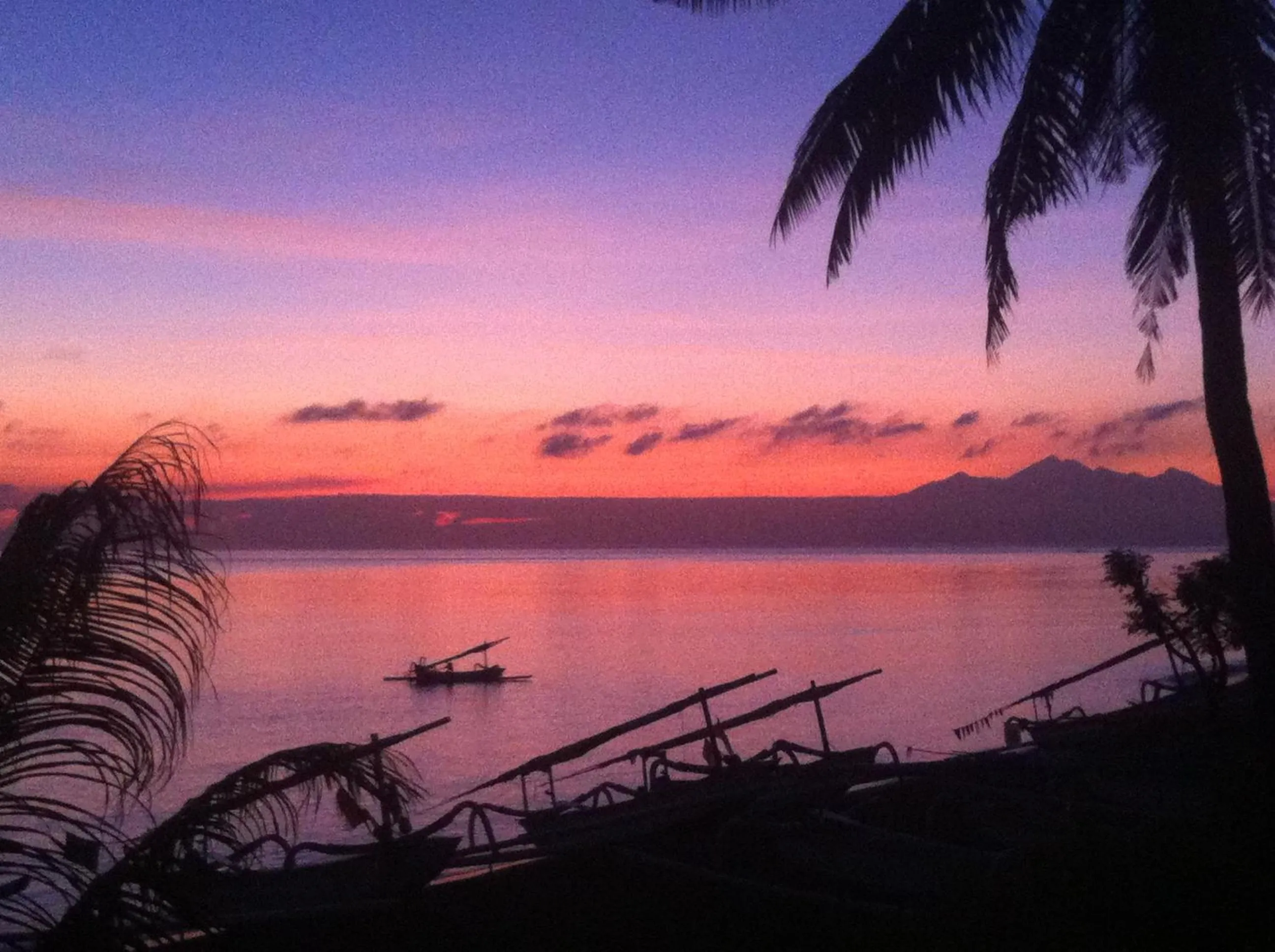 Sunset in Life in Amed Beach Hotel