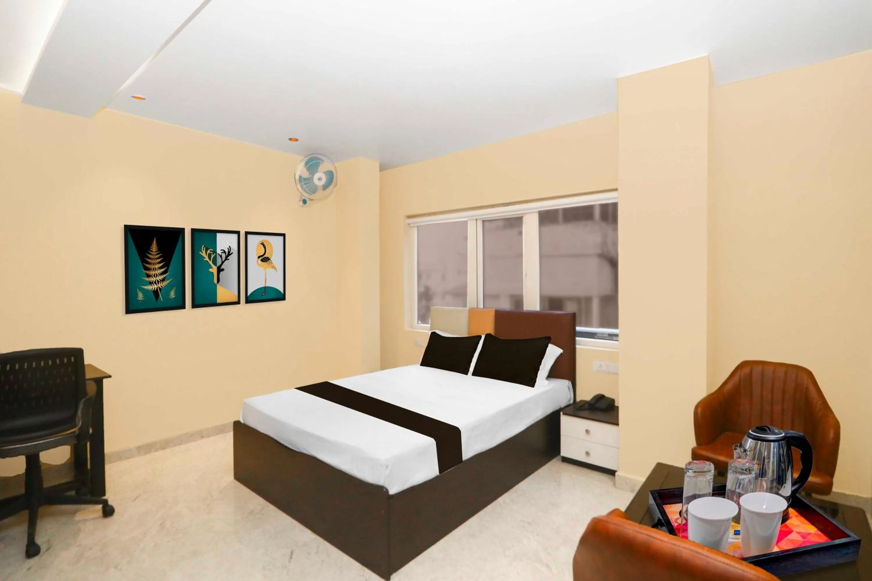 Bedroom, Bed in Hotel O Ranchi Tapovan Mandir