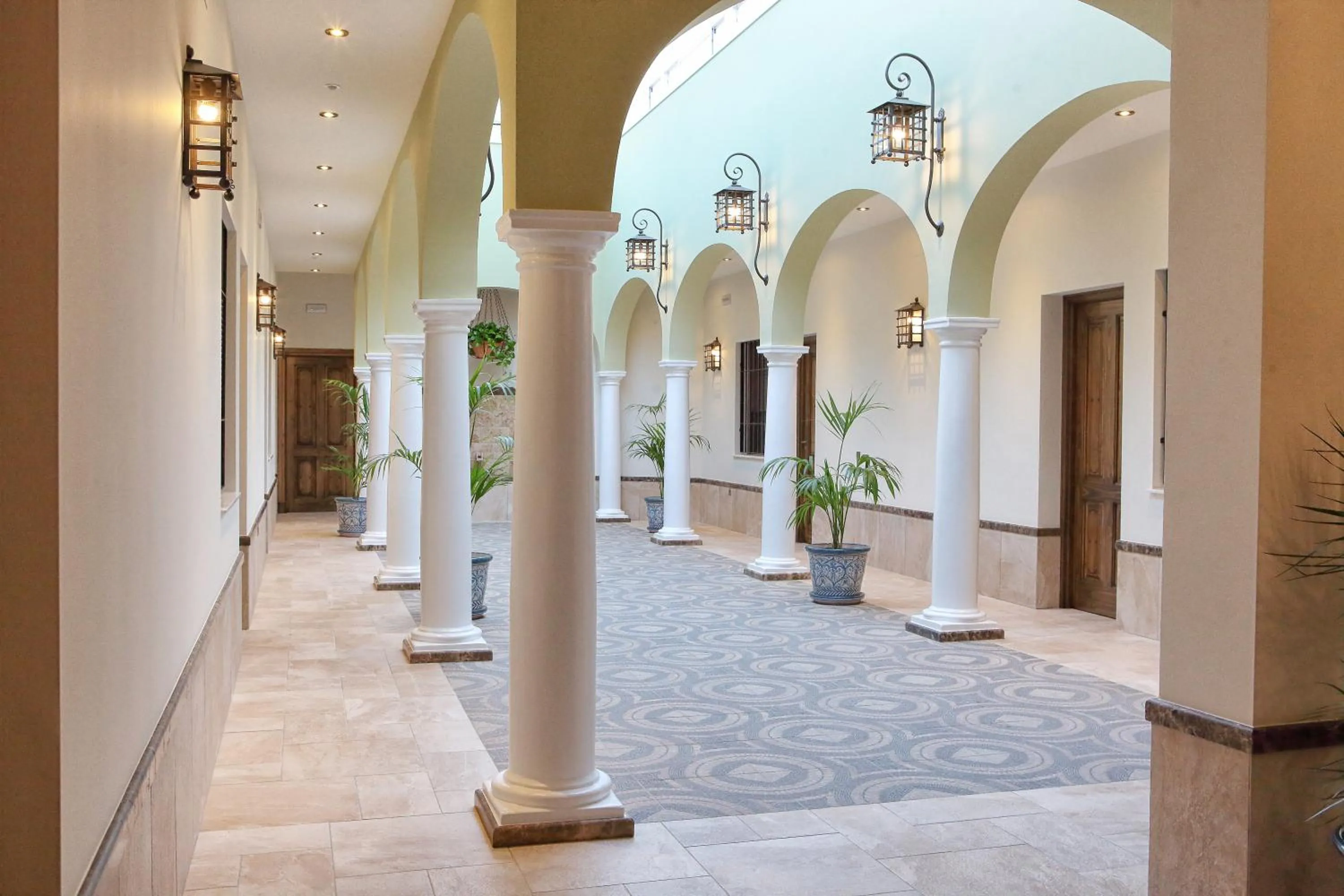 Patio in Hostal Garlu