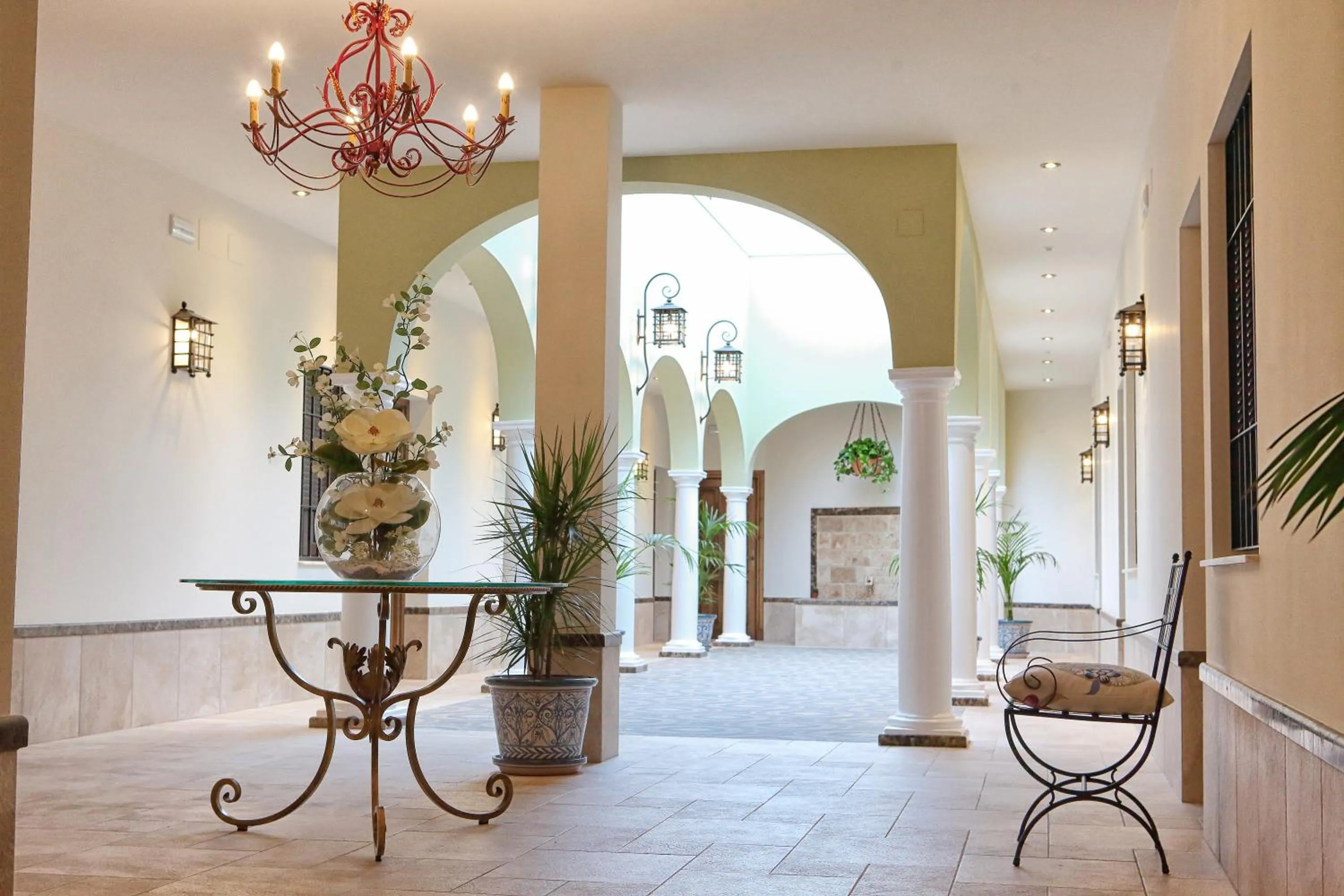 Patio in Hostal Garlu