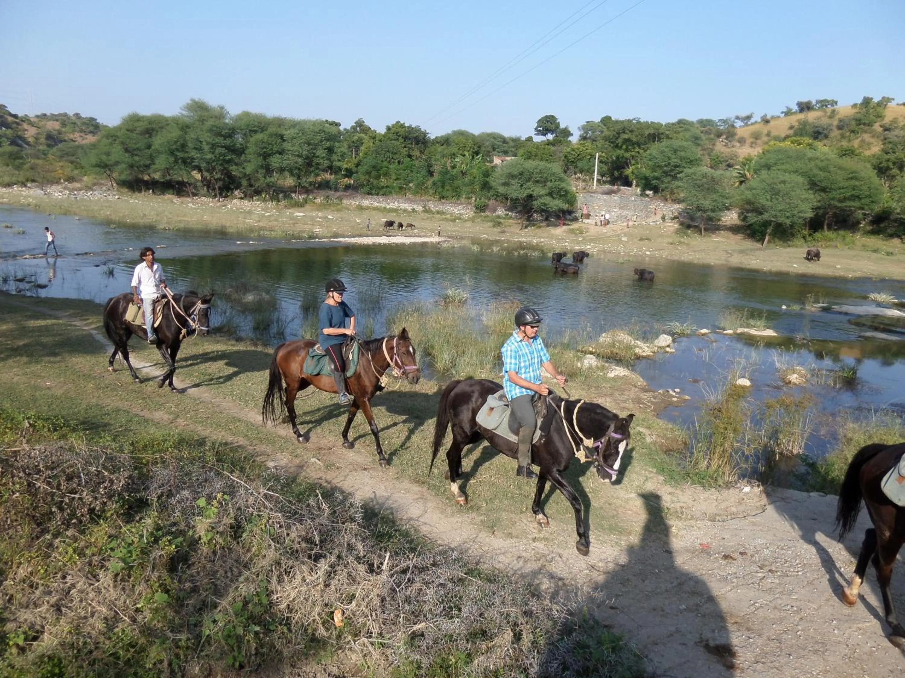 Horse-riding in Krishna Ranch