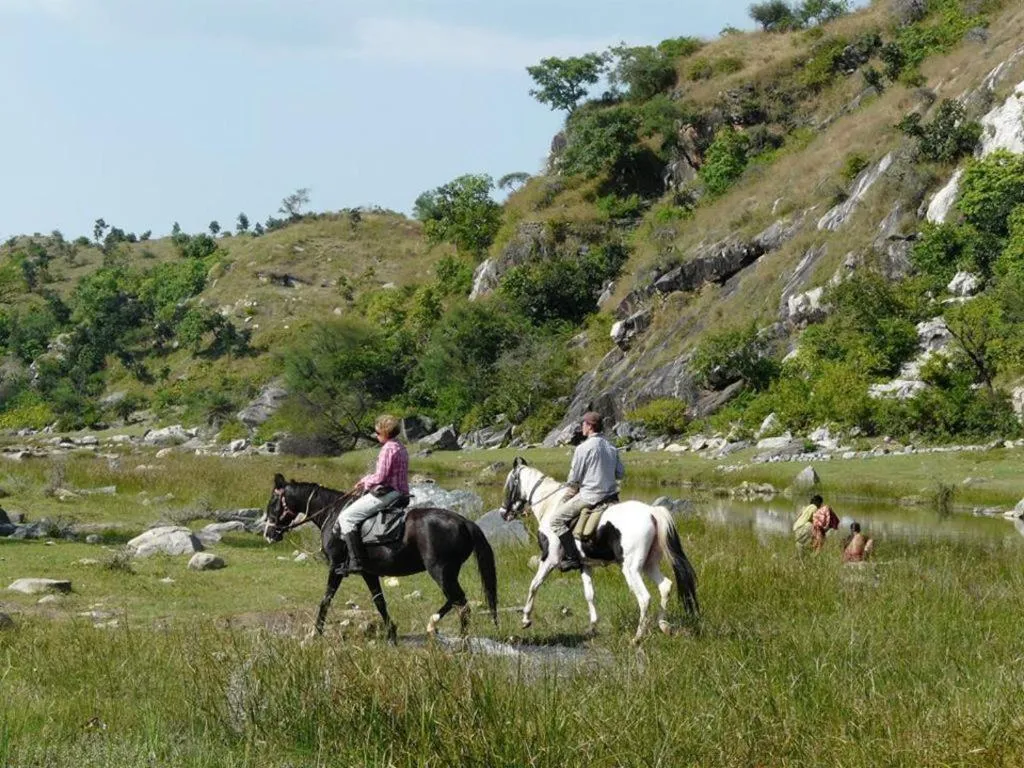 Horse-riding in Krishna Ranch