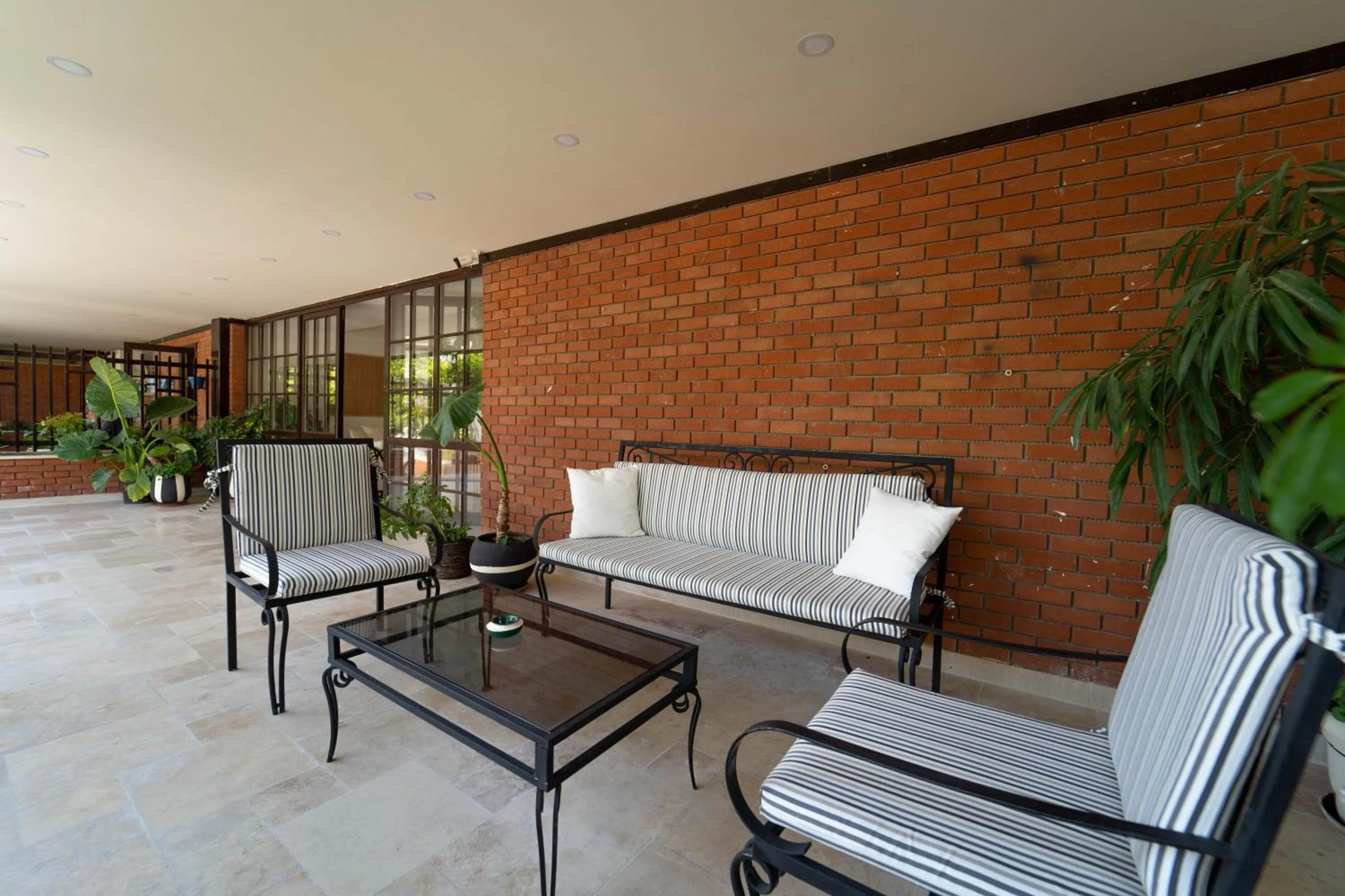 Seating area in Hotel Club-E