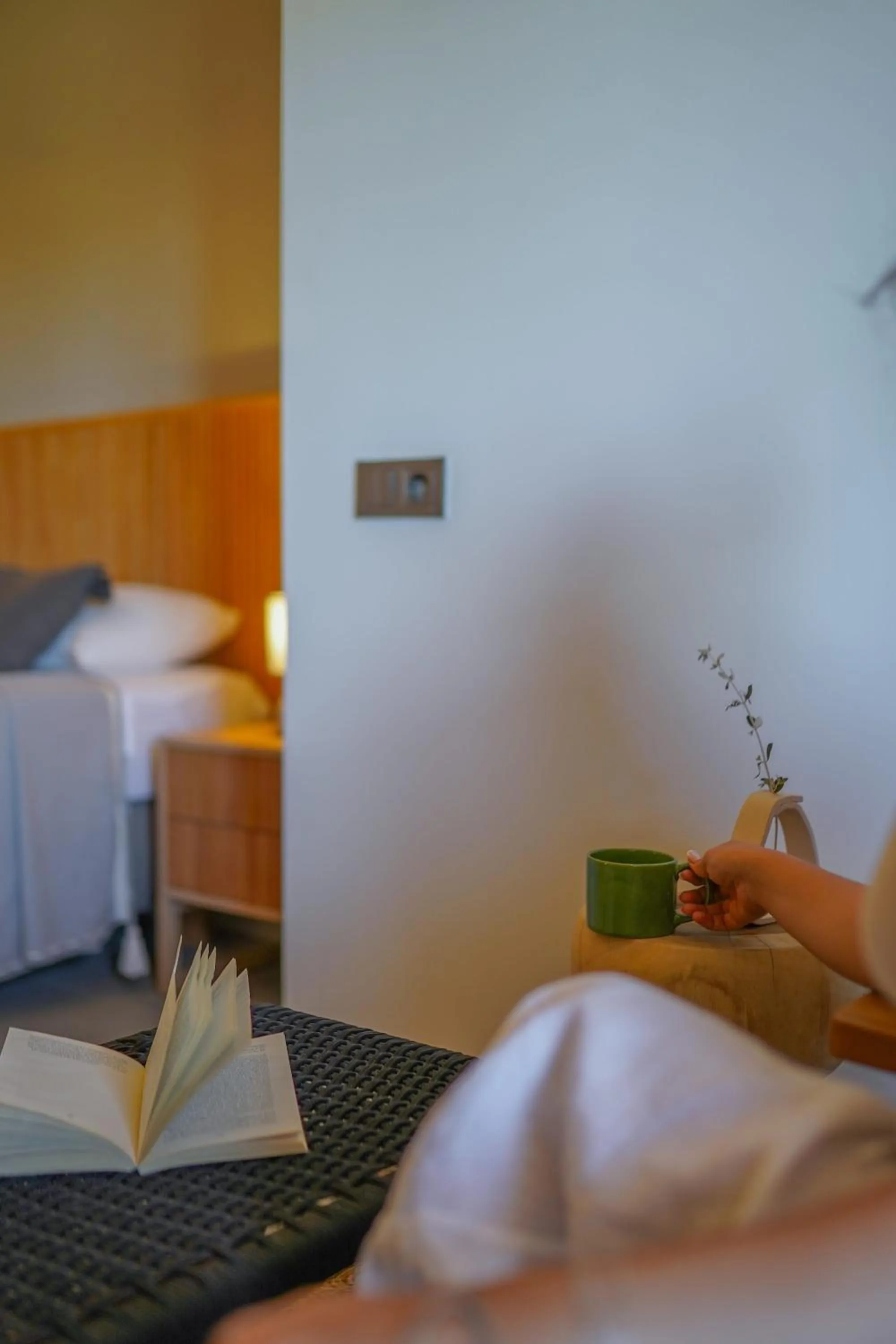 Seating area, Bed in Hotel Club-E