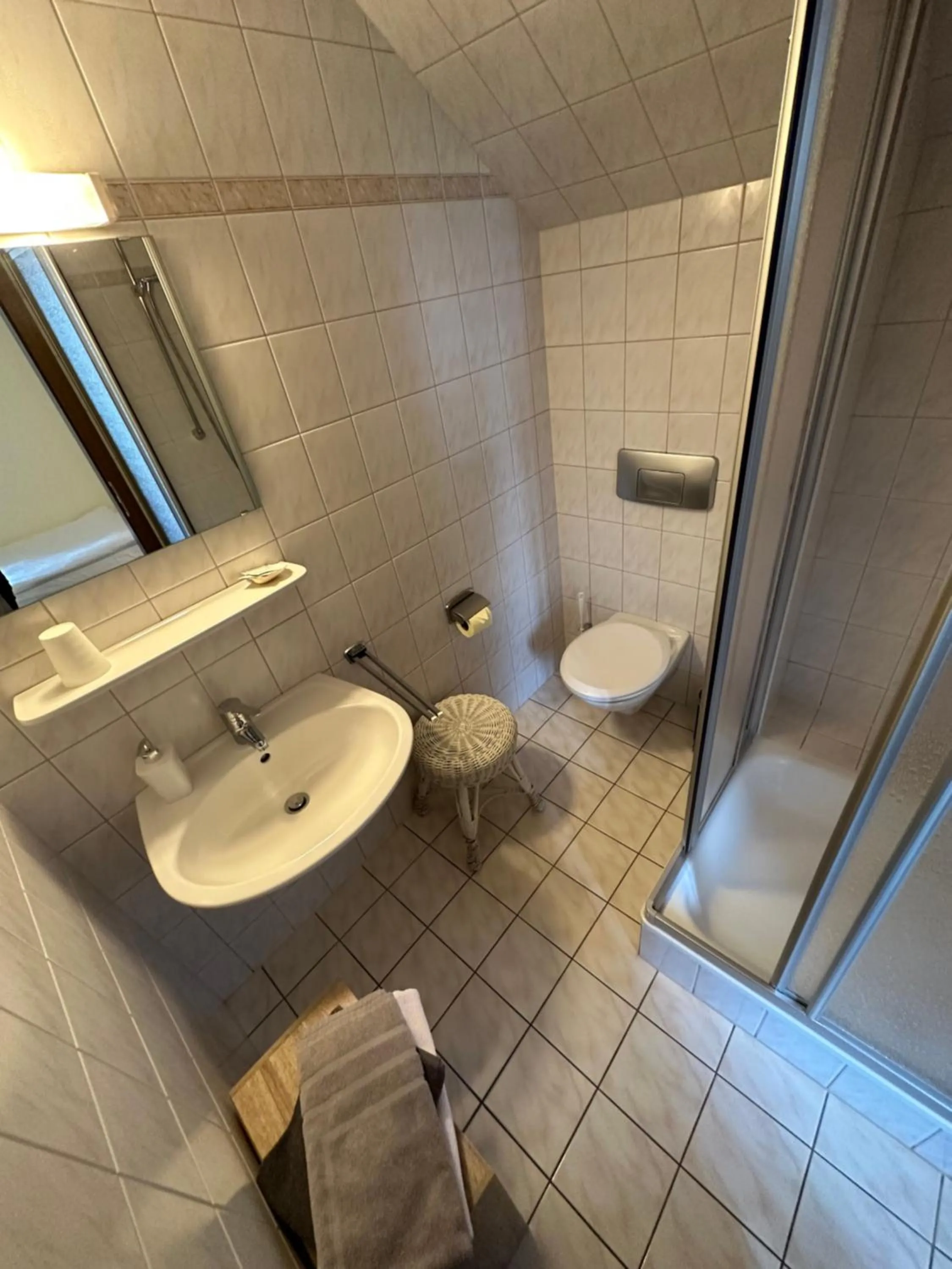 Shower in Hotel Almenrausch