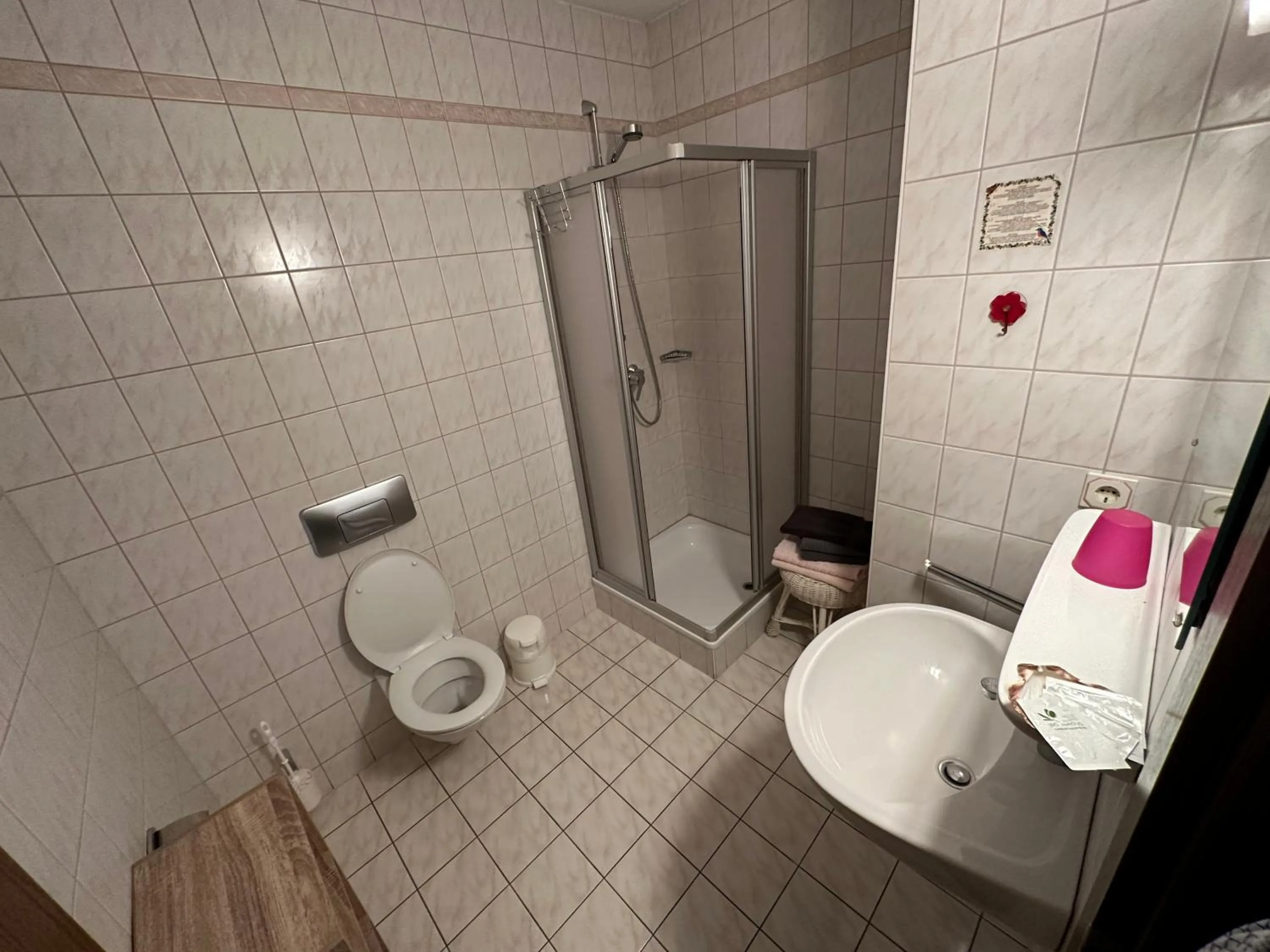 Shower in Hotel Almenrausch