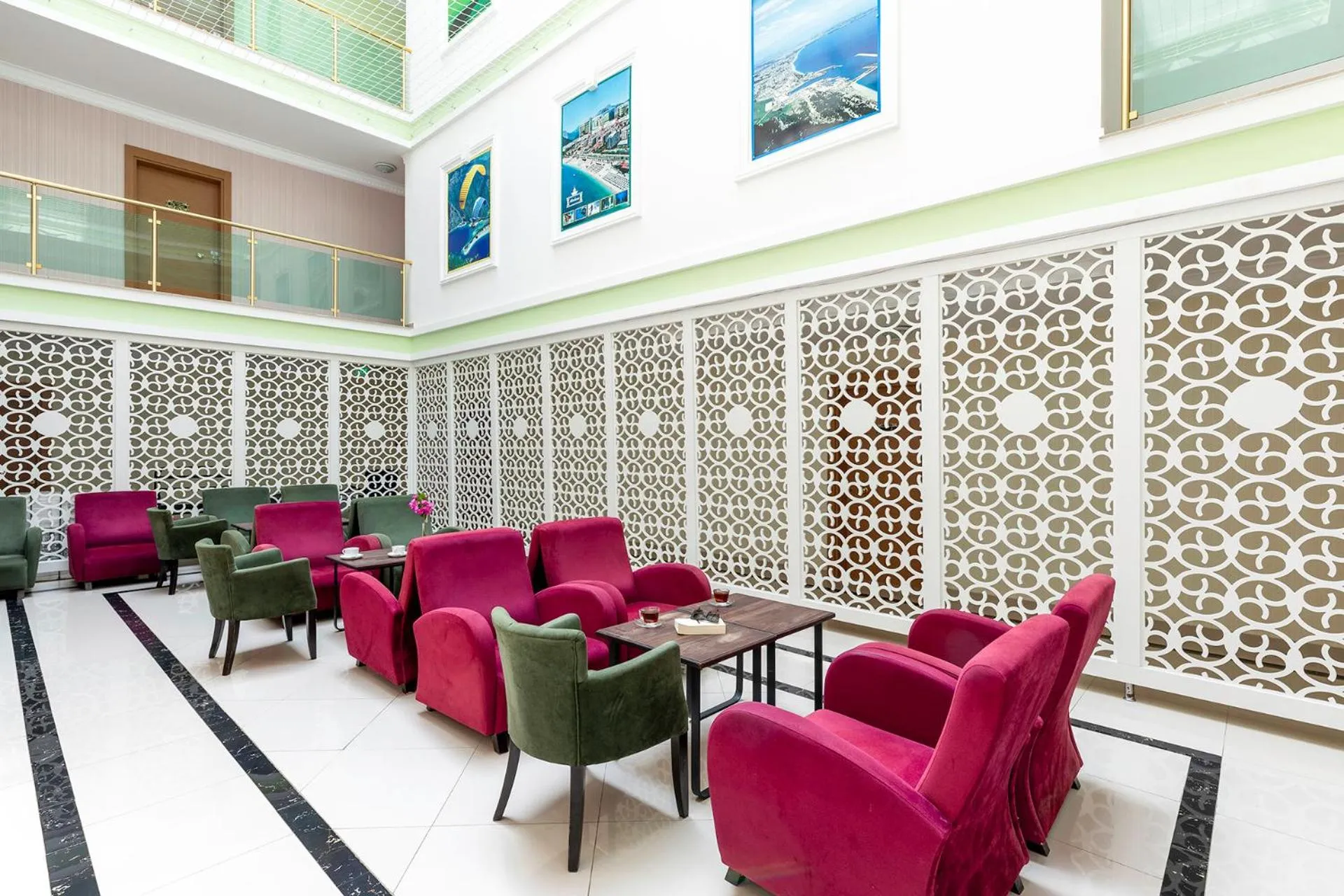 Seating area in The Suites