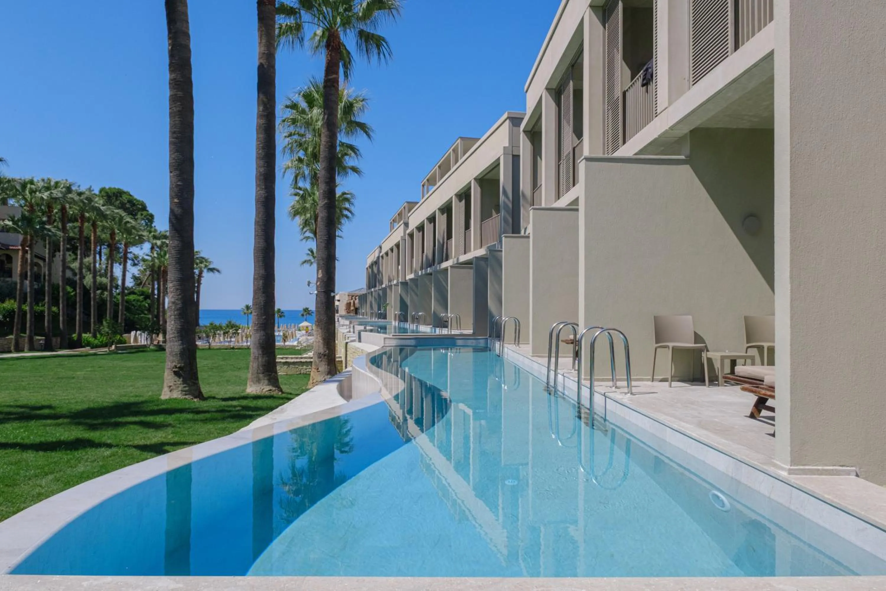 Pool view in Club Melas Privé