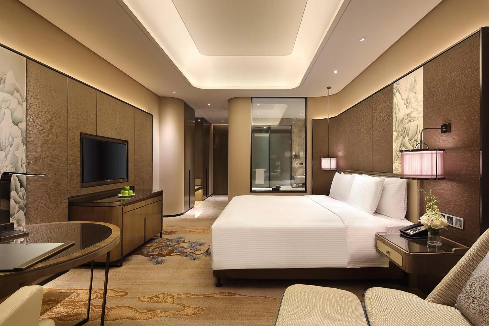 Bed in Wanda Realm Hotel Tai'an