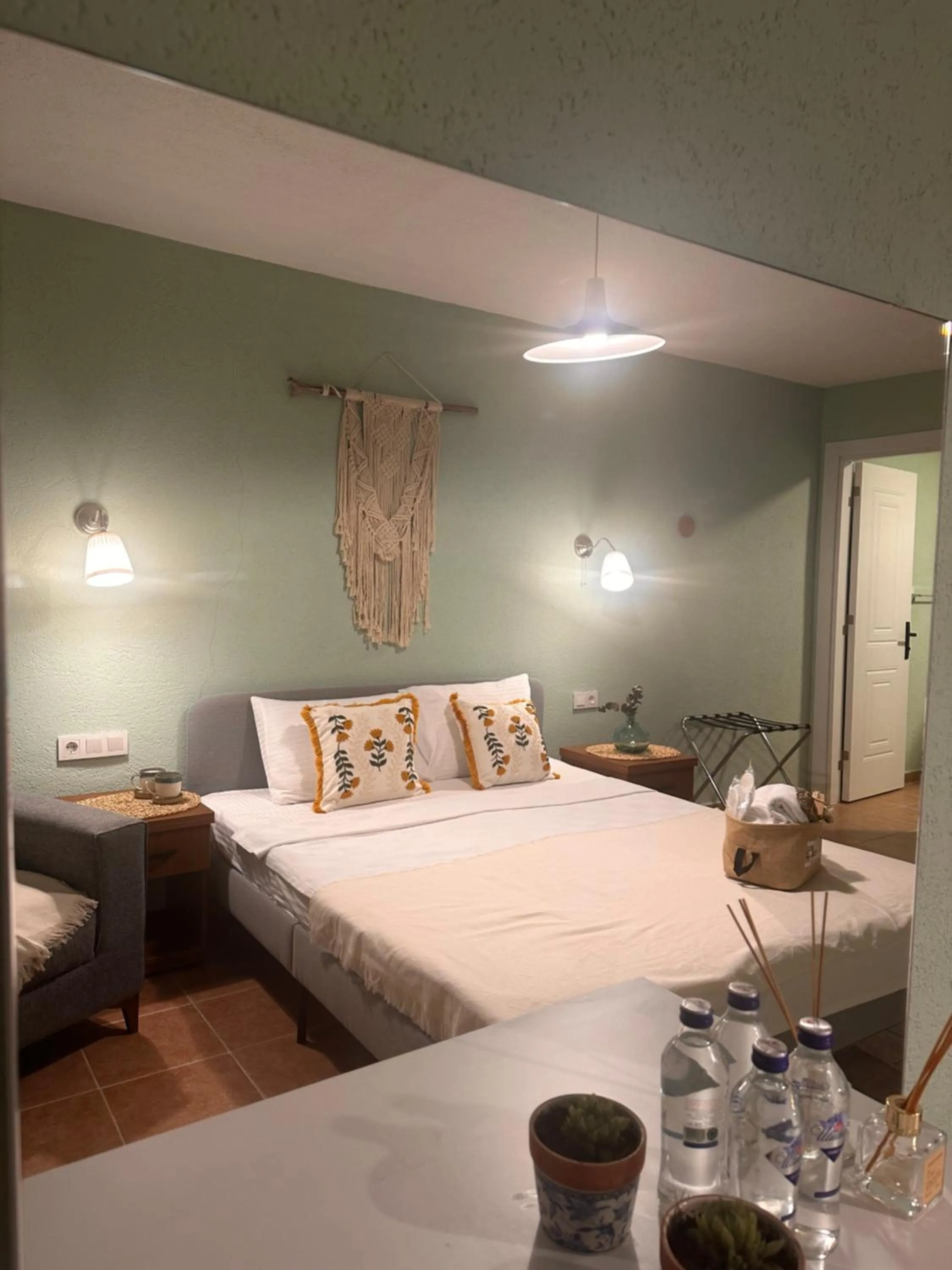 Bed in Hanole Macaron Guest House