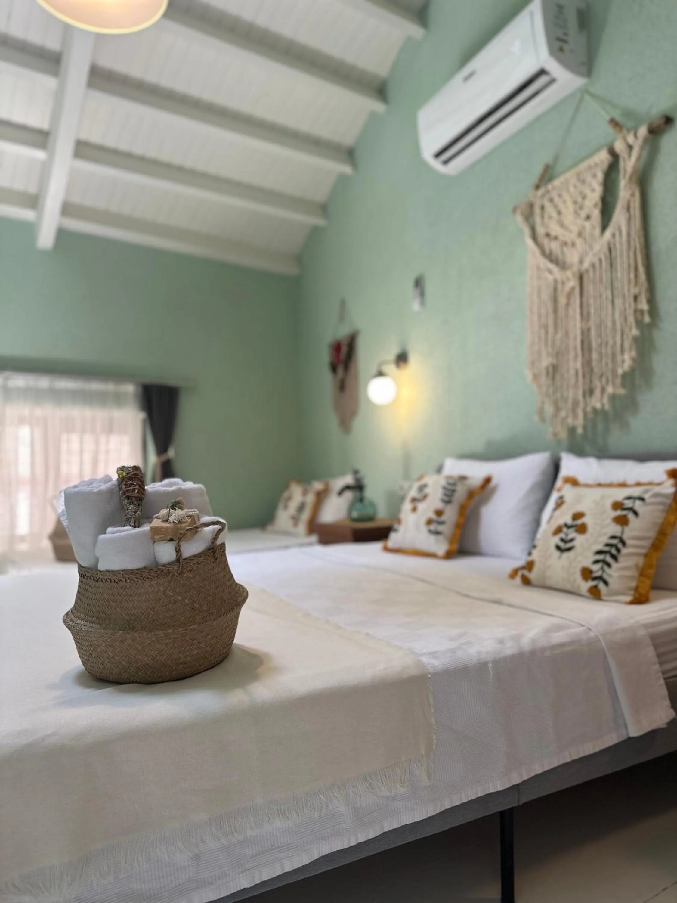 Bed in Hanole Macaron Guest House