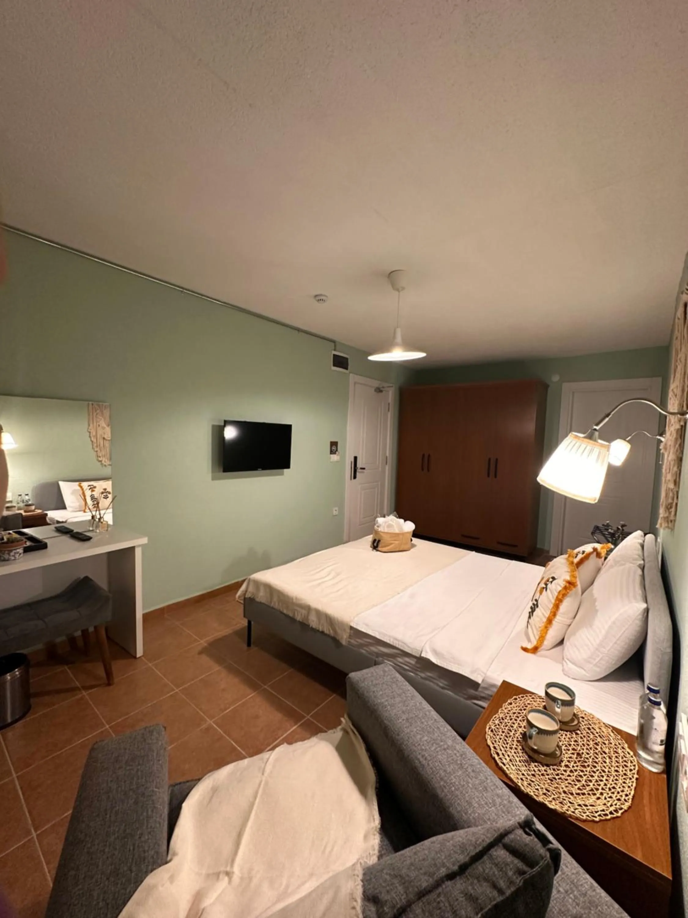 Bed in Hanole Macaron Guest House