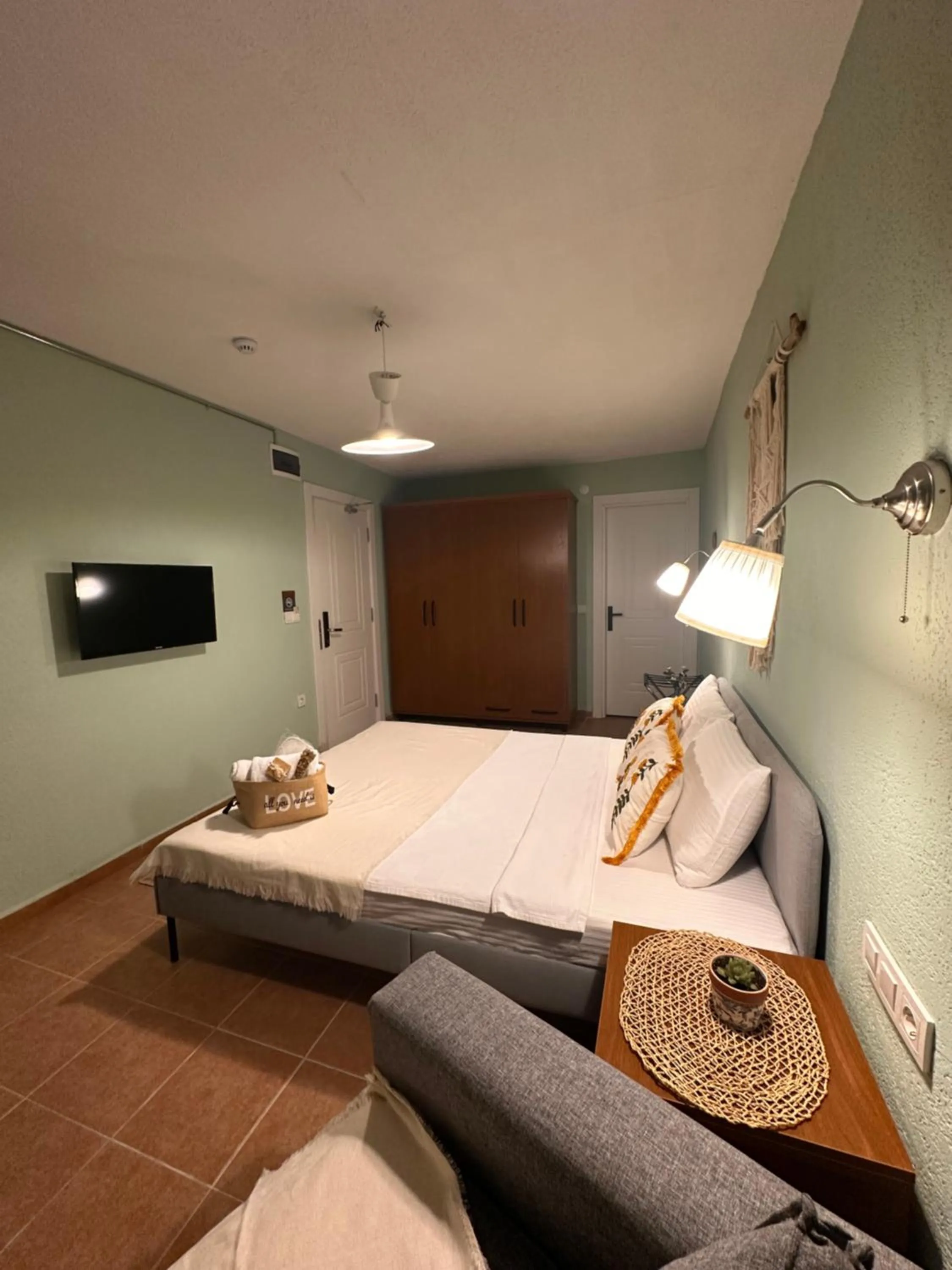 Bed in Hanole Macaron Guest House