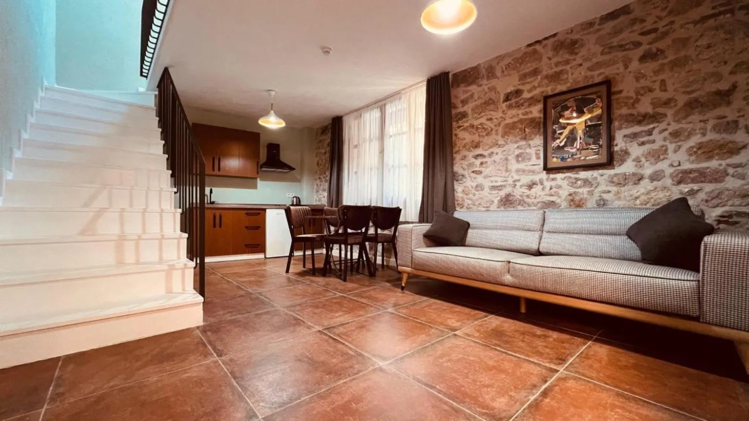 Kitchen or kitchenette in Hanole Macaron Guest House