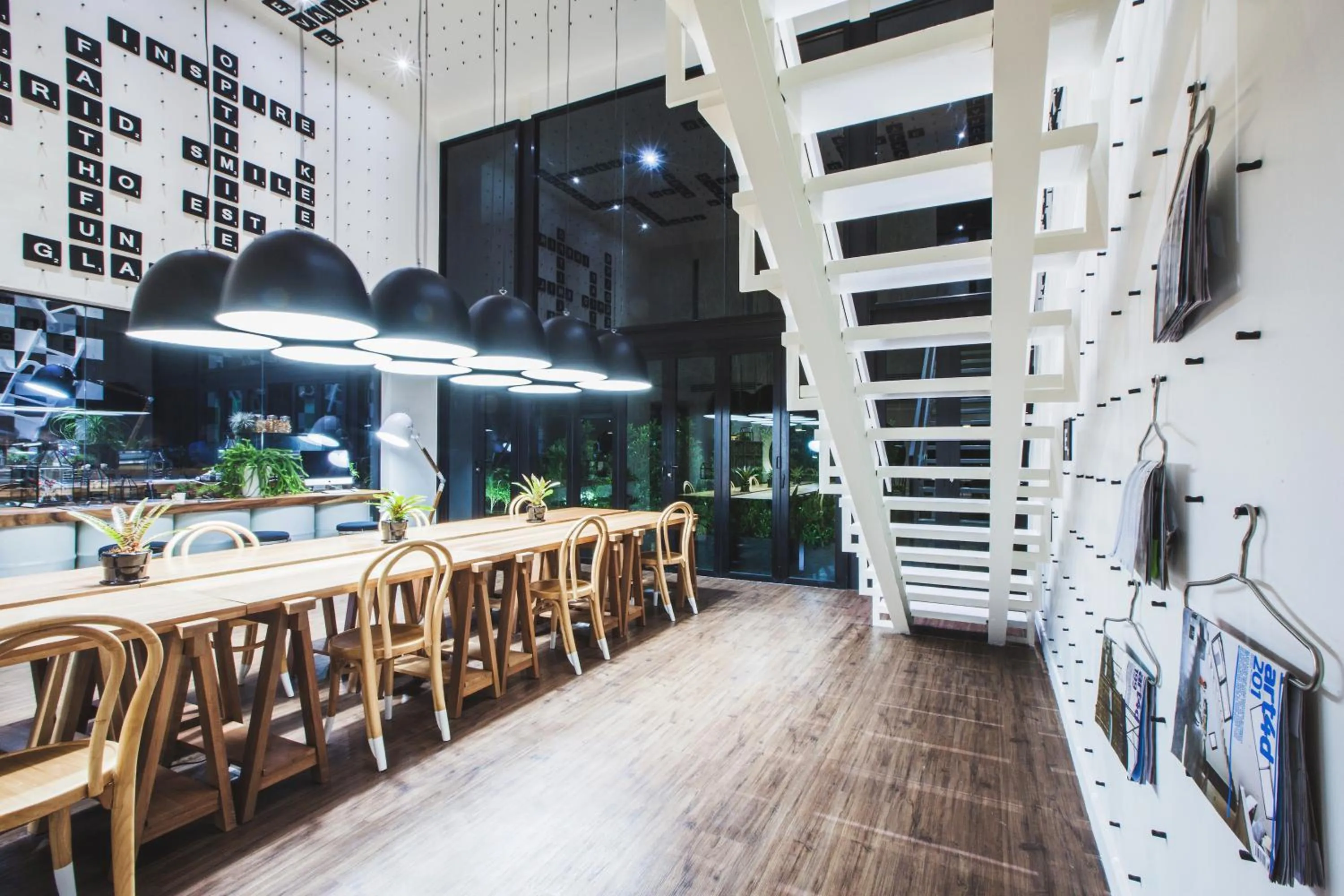 Communal lounge/ TV room in Blu Monkey Hub and Hotel Phuket Town- Free All Day Coworking space